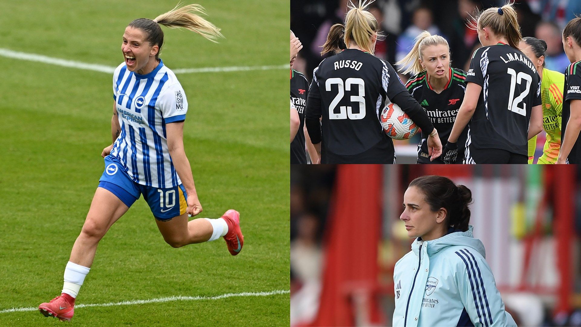 Arsenal Brighton Women composite