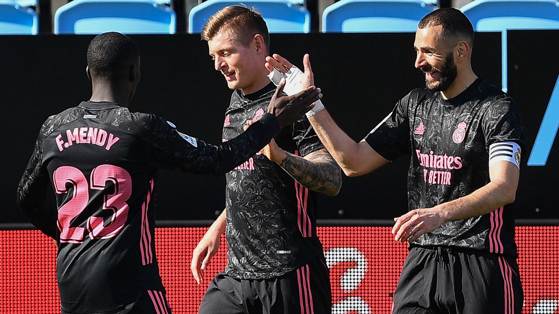 Ferland Mendy Toni Kroos Karim Benzema Real Madrid 2020-21