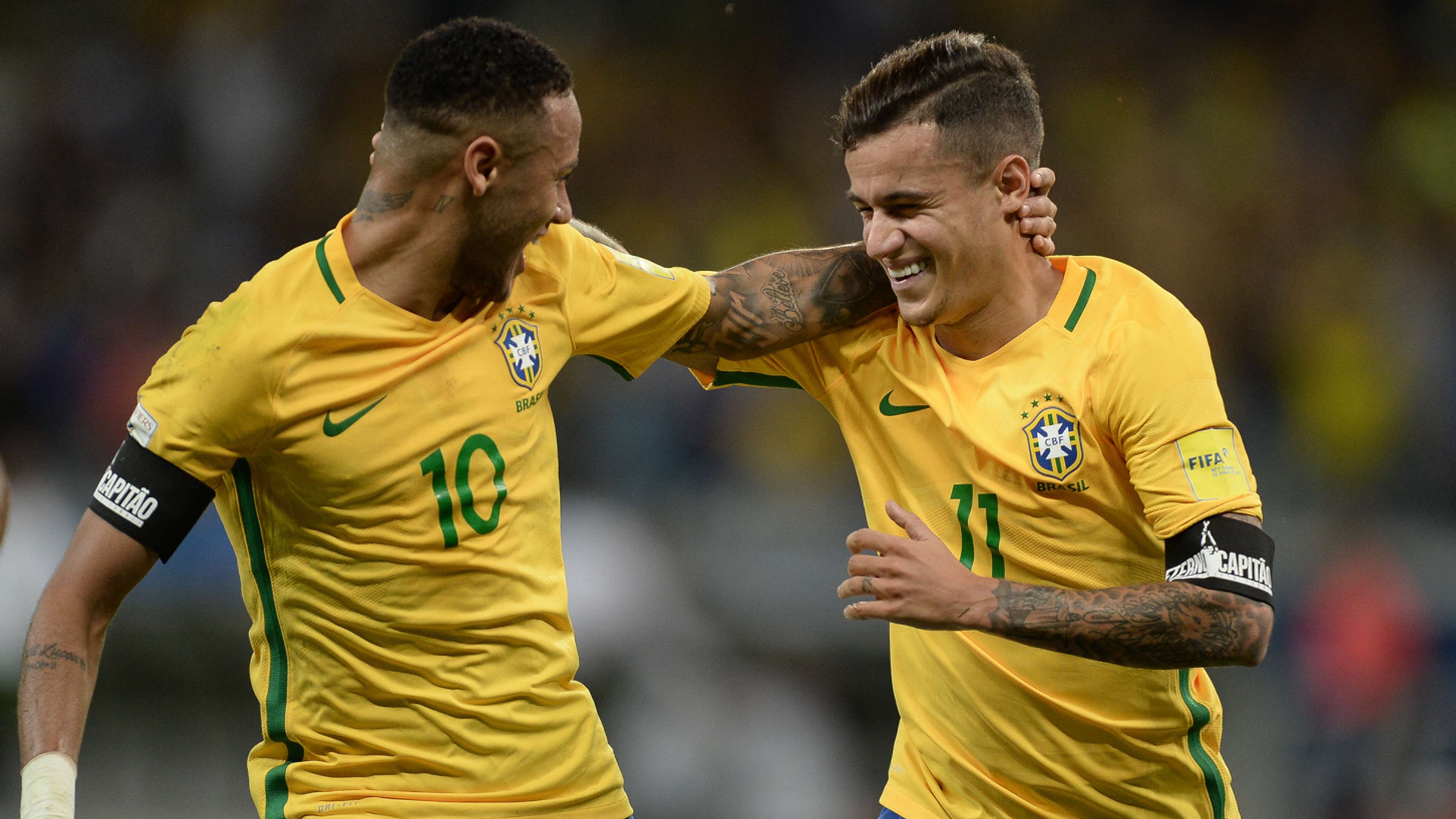 Neymar Coutinho Brasil Argentina Eliminatorias 2018 10112016
