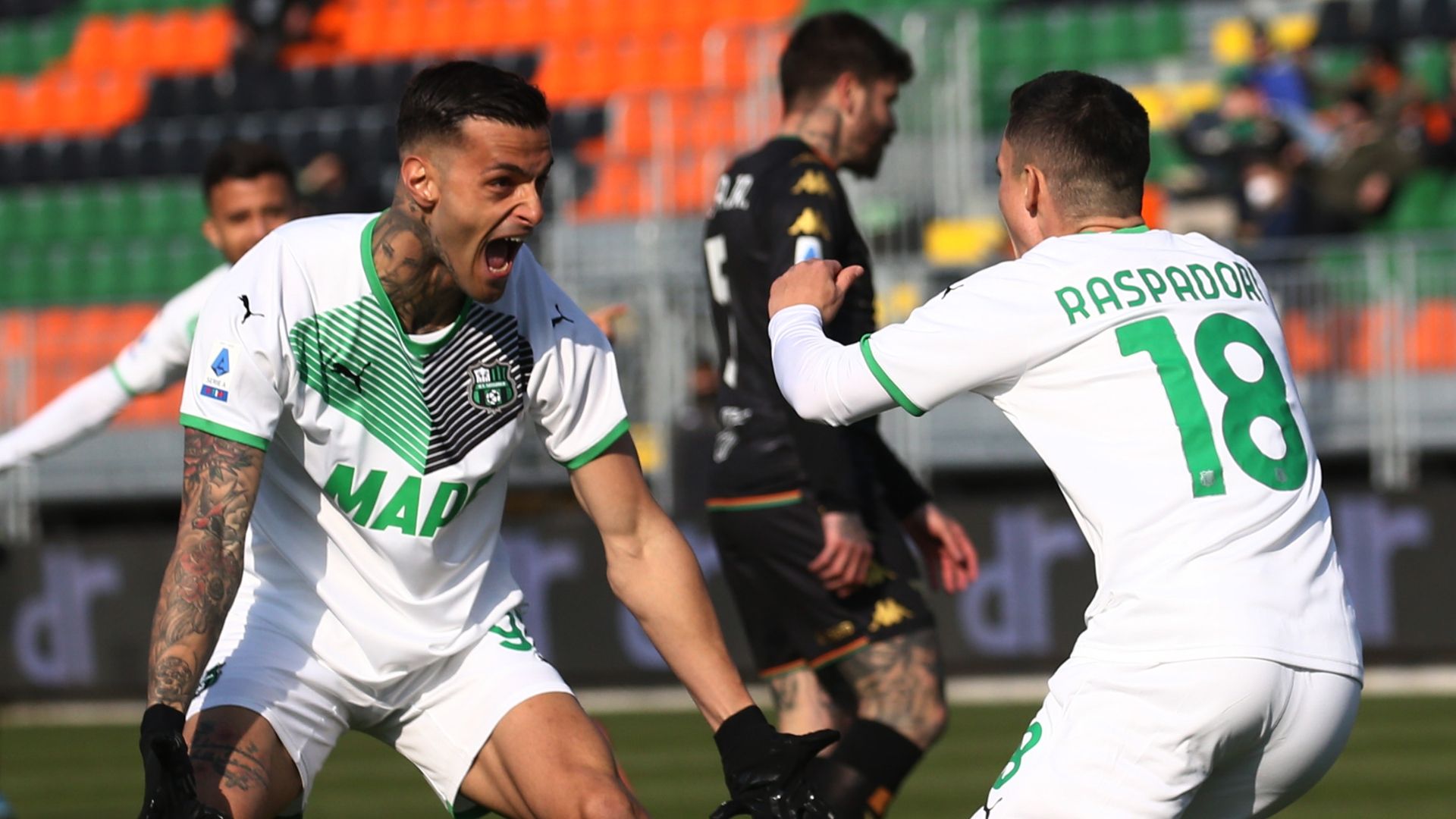 Scamacca Raspadori Venezia Sassuolo Serie A