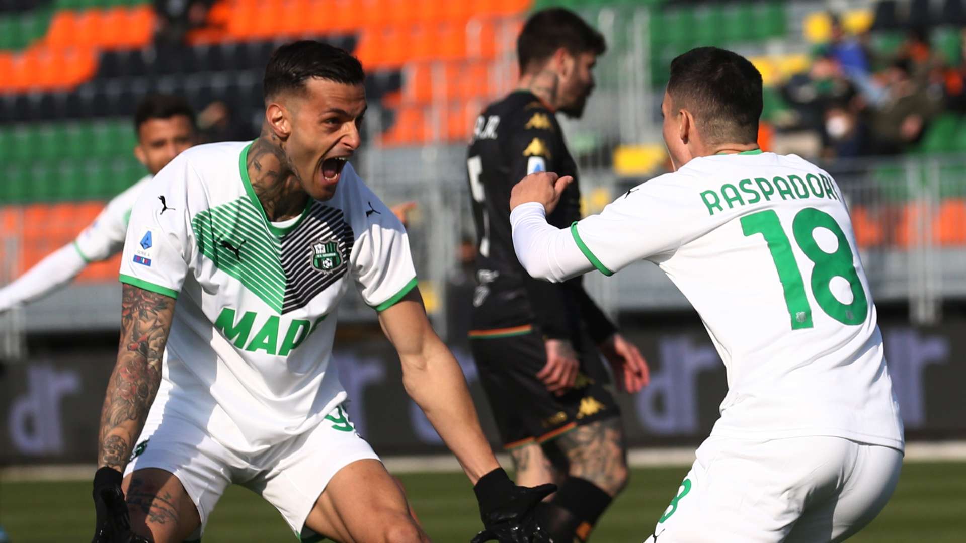 Scamacca Raspadori Venezia Sassuolo Serie A