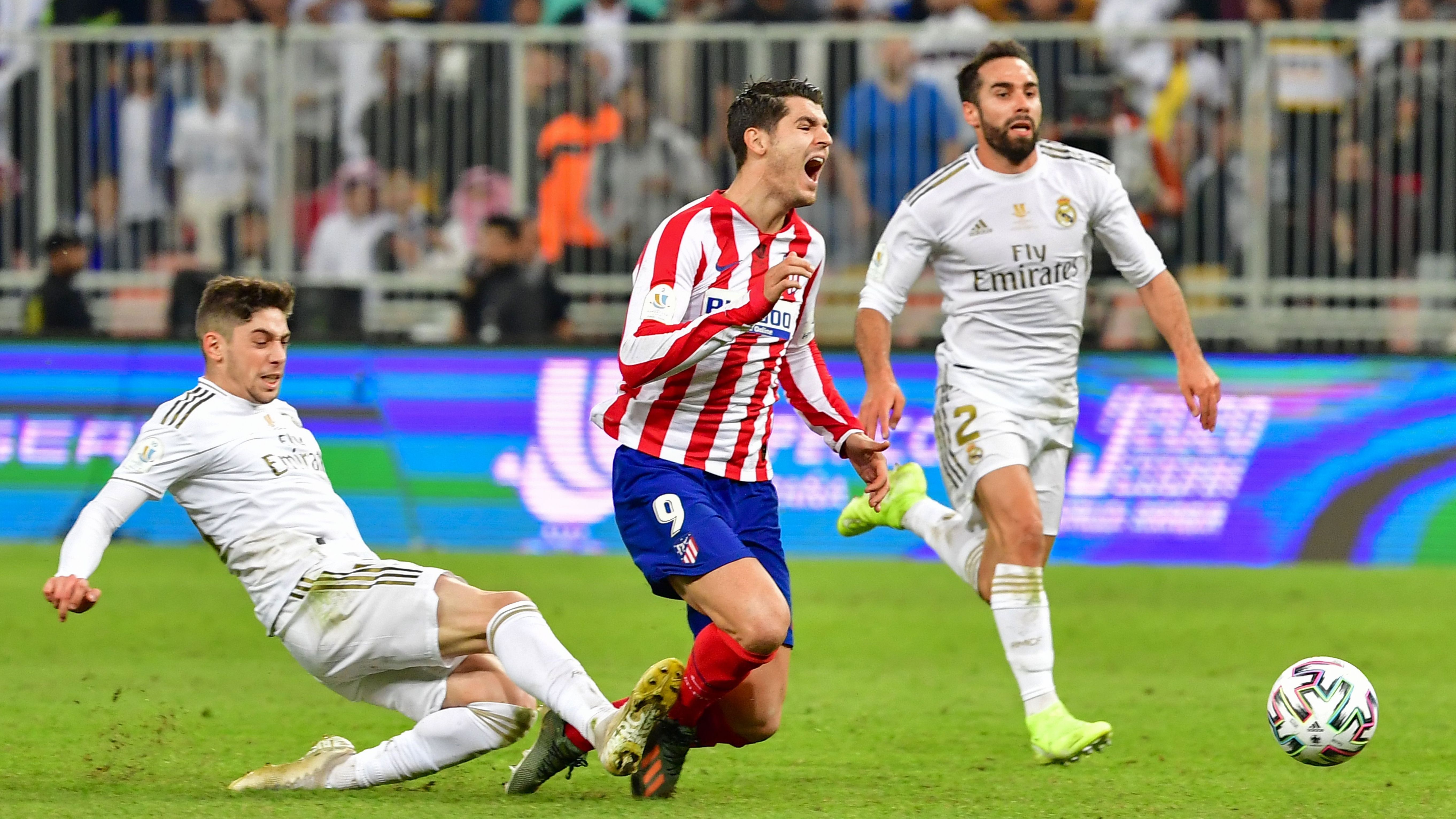 Federico Valverde Alvaro Morata Atletico Real Madrid Supercopa 12022020