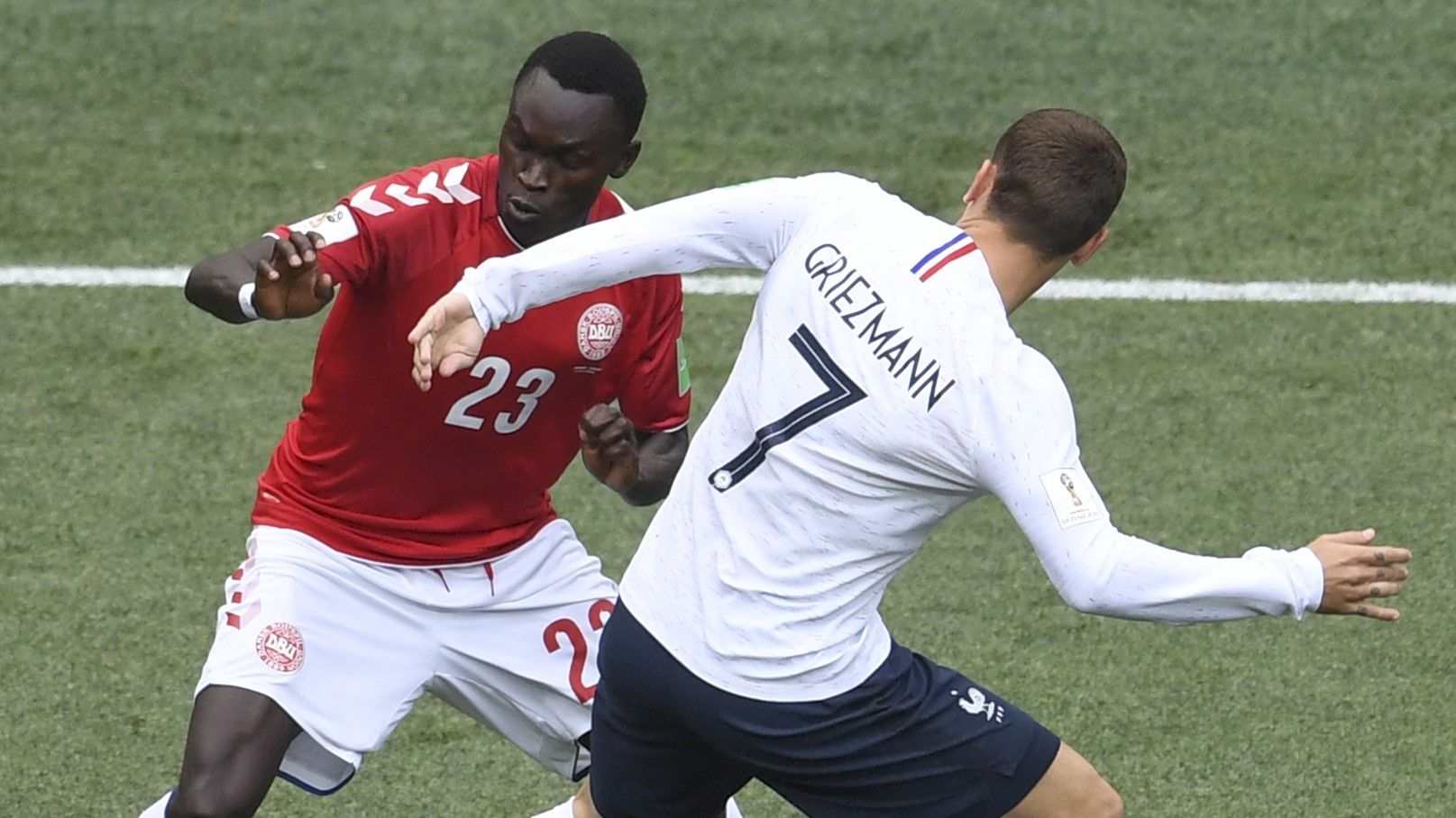 Pione Sisto Antoine Griezmann Denmark France Dinamarca Francia 26062018