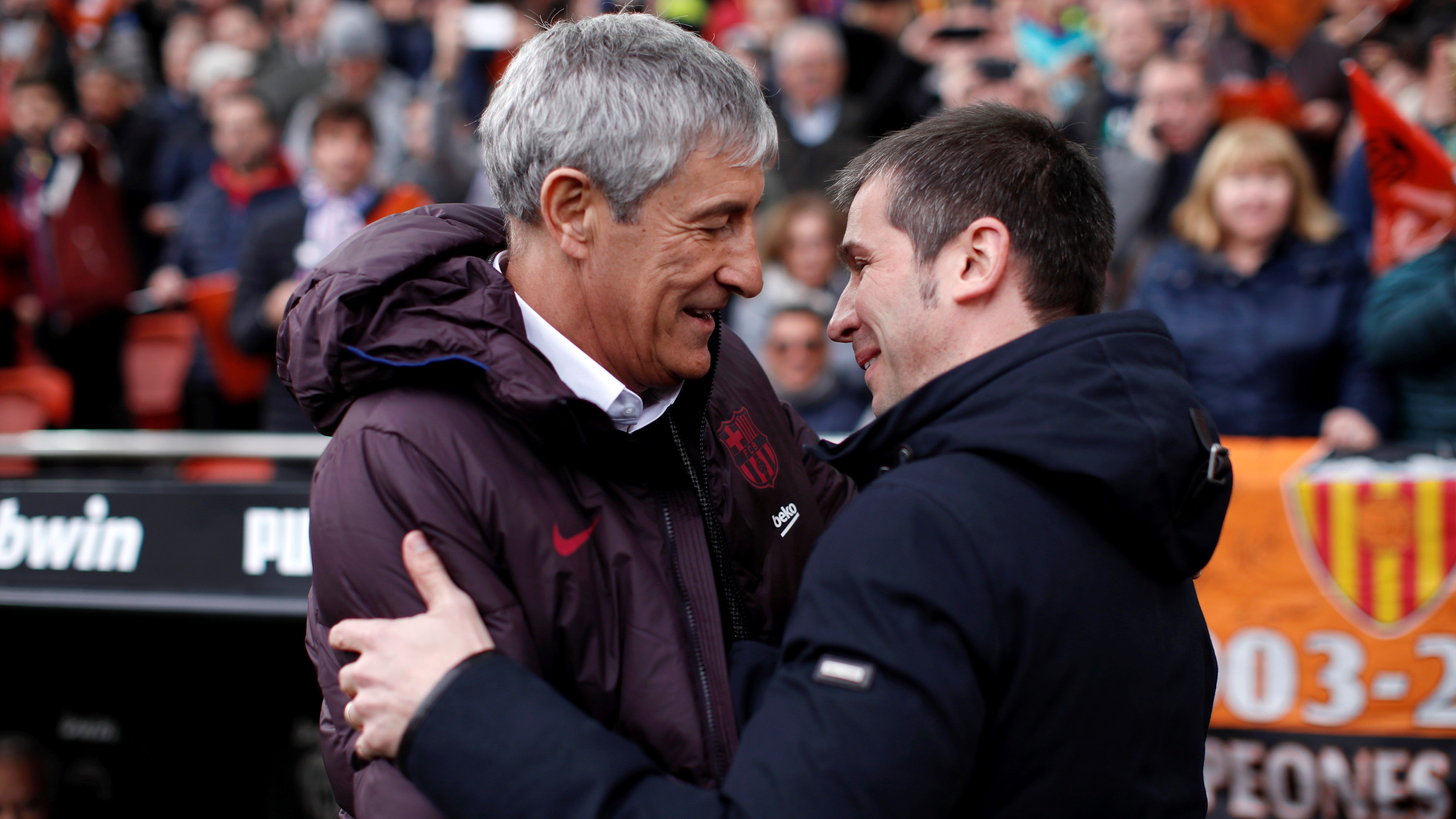Quique Setien Albert Celades Valencia Barcelona LaLiga 25012020