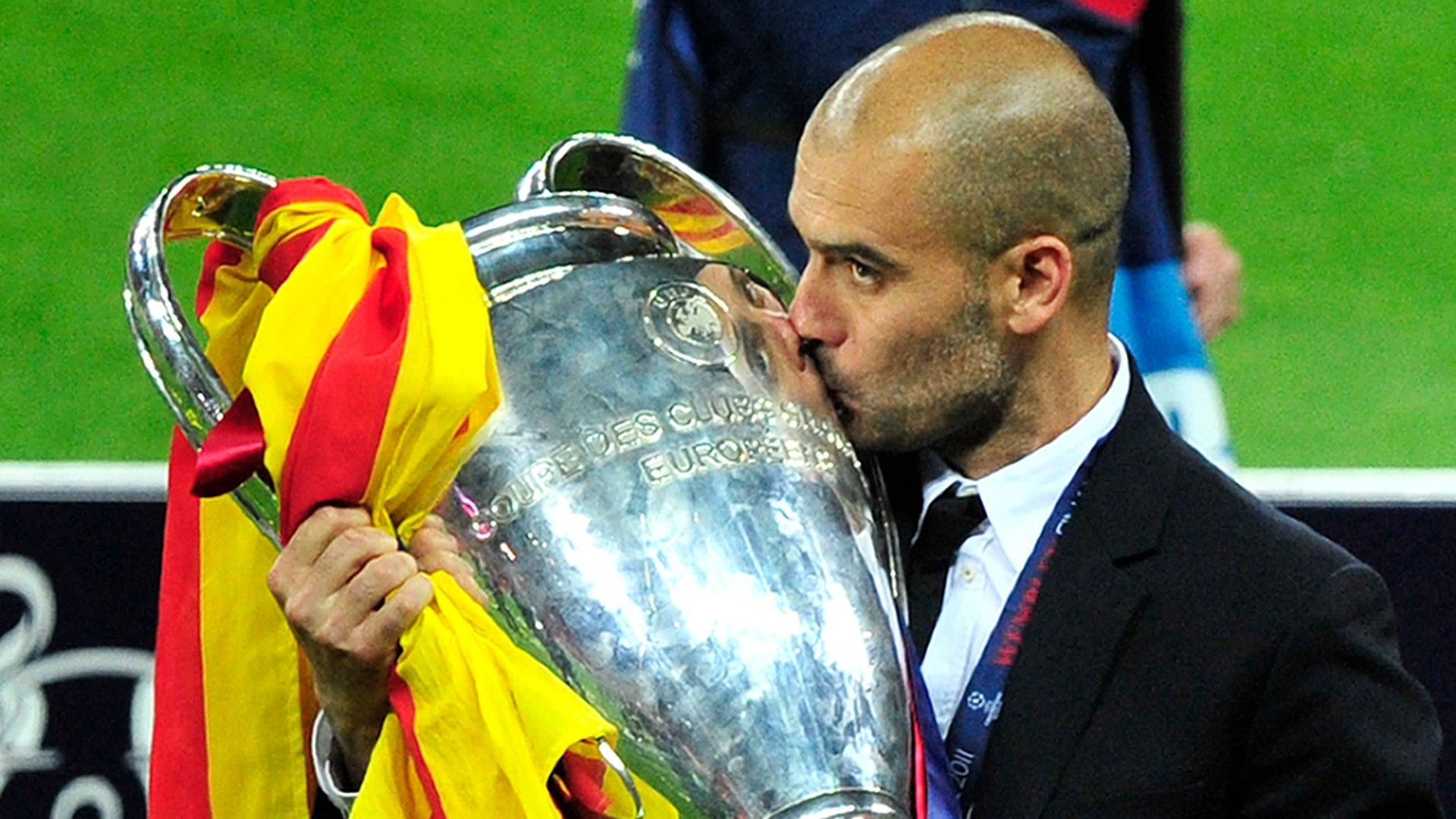 Pep Guardiola Champions League trophy 2011