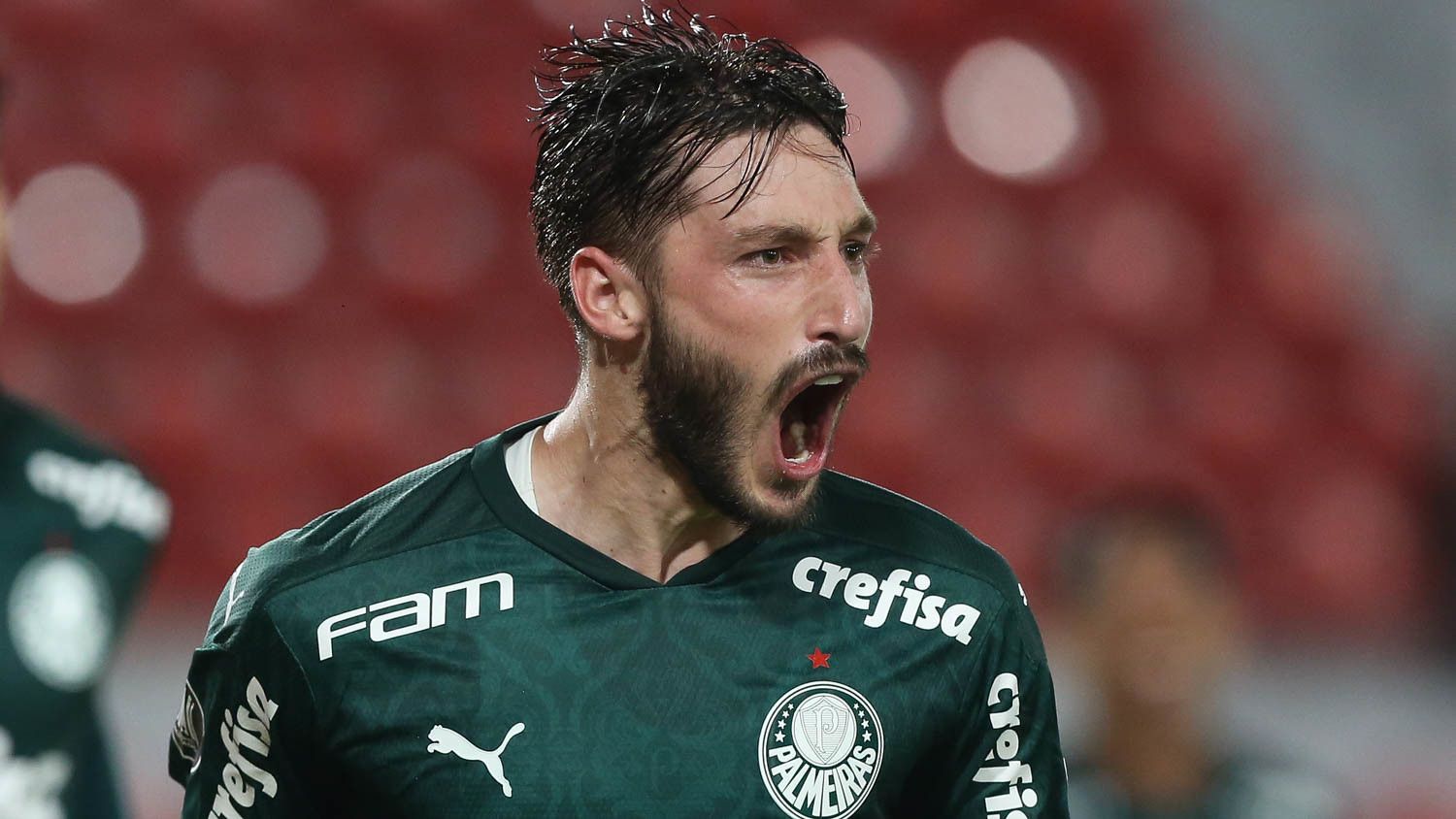 Matias Viña comemora gol contra River Plate