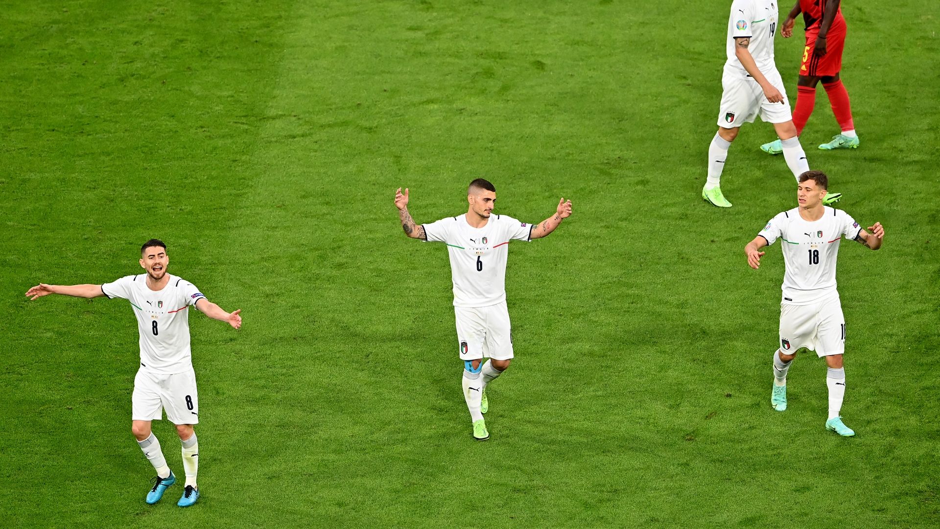 Barella Jorginho Verratti beschweren sich italien belgien em 2021