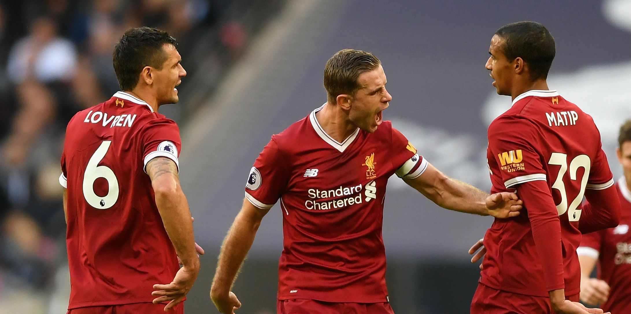 Dejan Lovren Jordan Henderson Joel Matip Liverpool