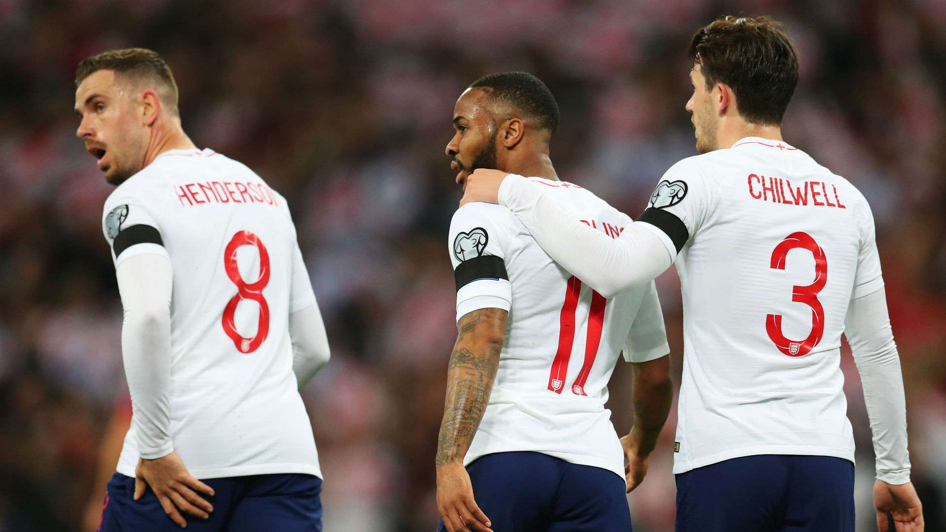 Raheem Sterling Jordan Henderson Ben Chilwell England Czech Republic Euro 2020 qualifying 22032019