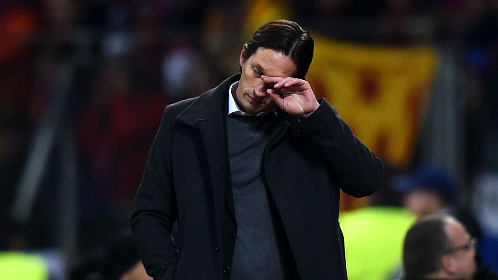 Roger Schmidt Champions League Bayer Leverkusen v Barcelona