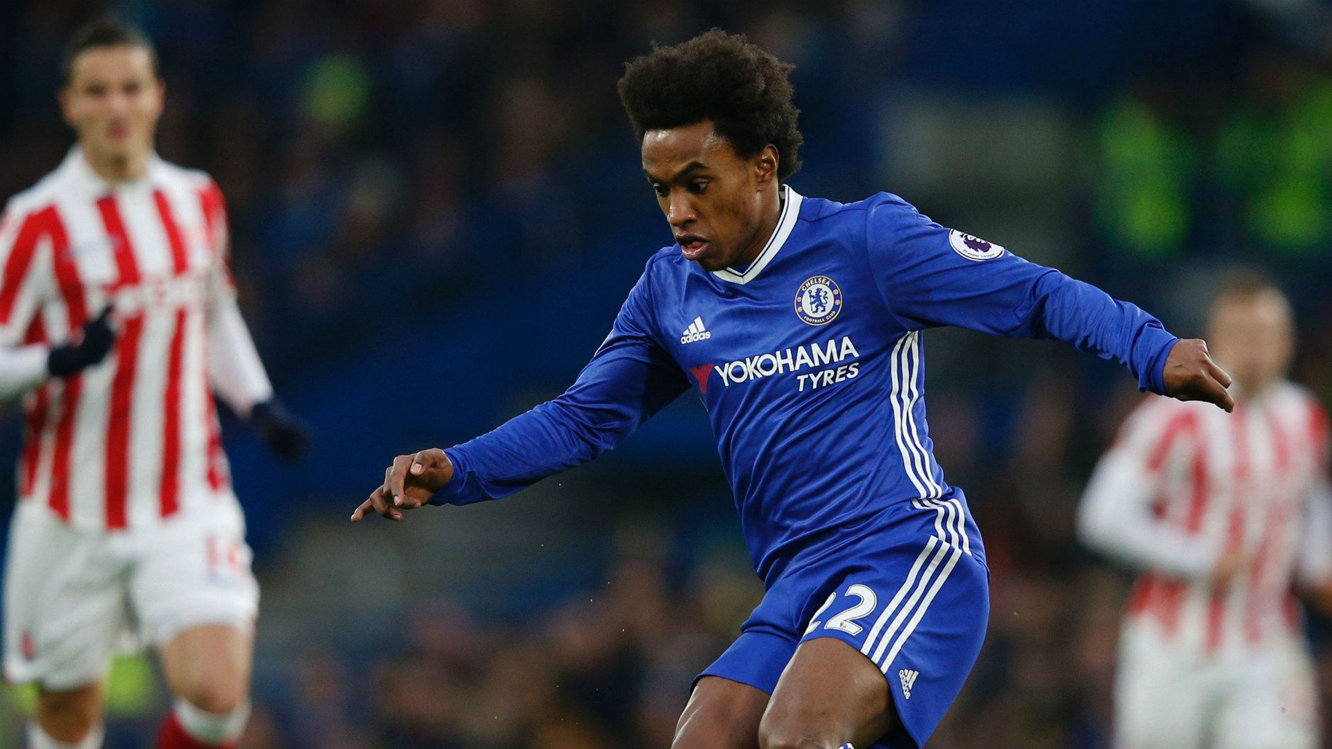 Willian Chelsea Stoke City 31122016