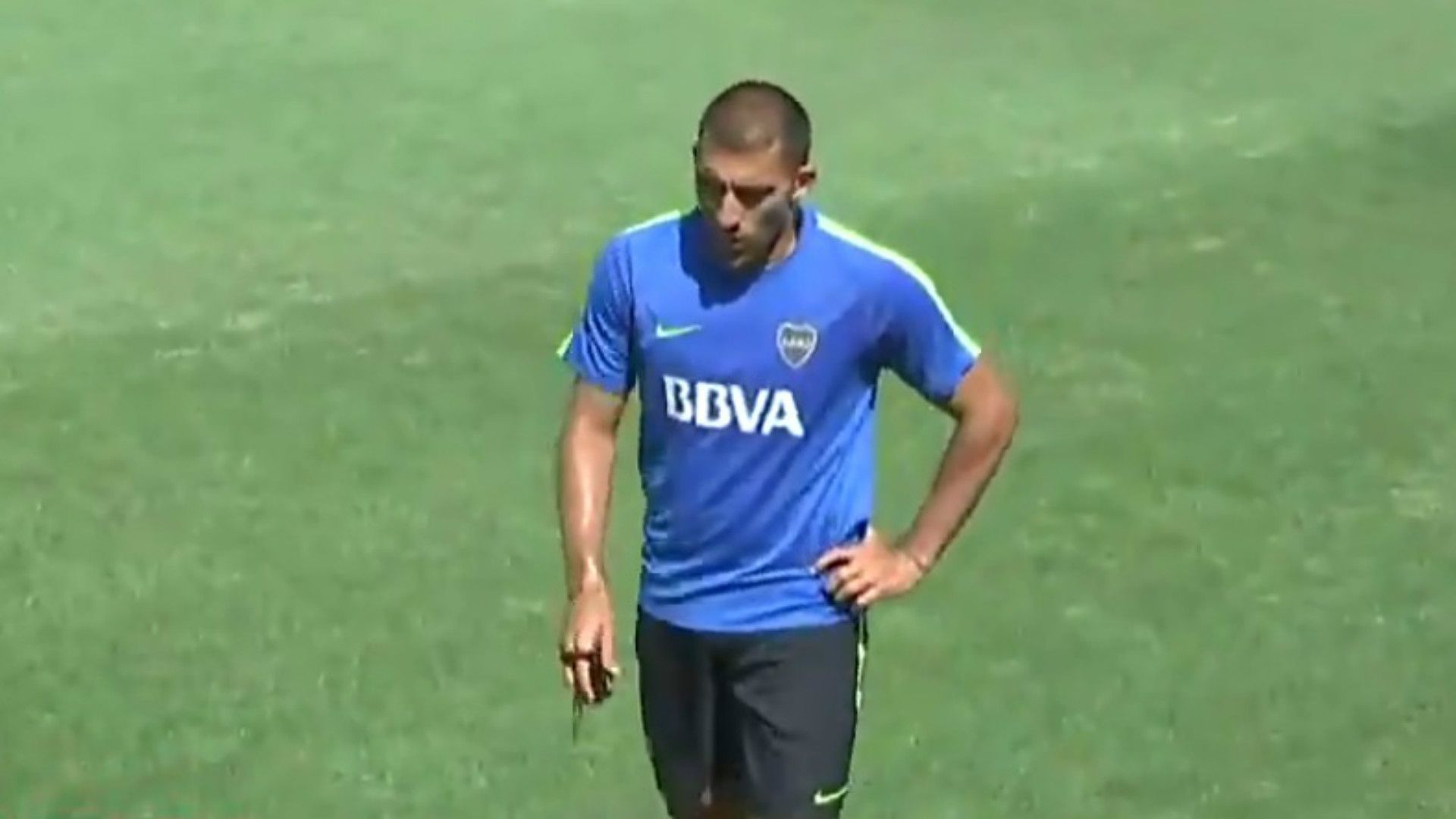 Captura Ramon Wanchope Abila Boca Entrenamiento