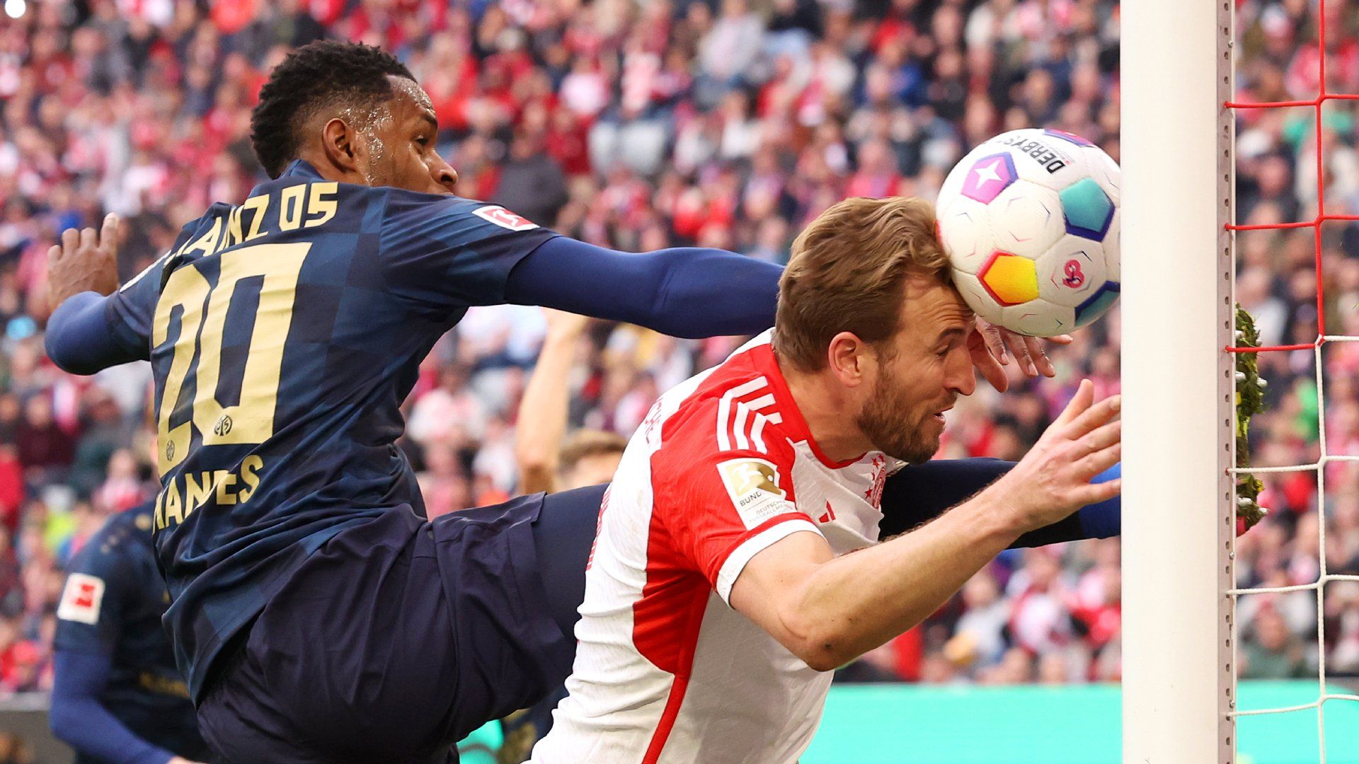 Harry Kane header Bayern Munich Mainz 2023-24
