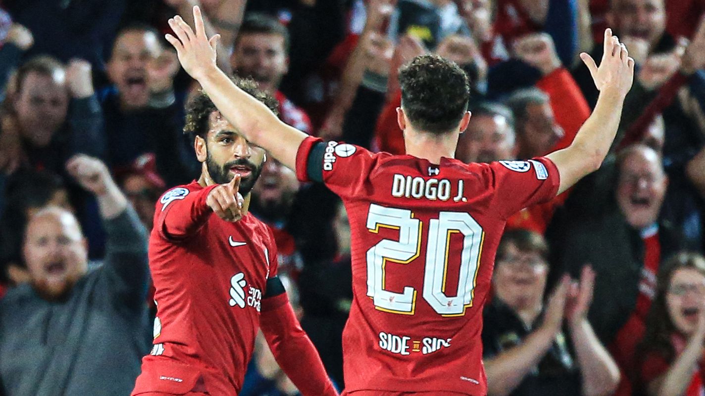 Mohamed Salah Diogo Jota Liverpool Ajax 2022-23