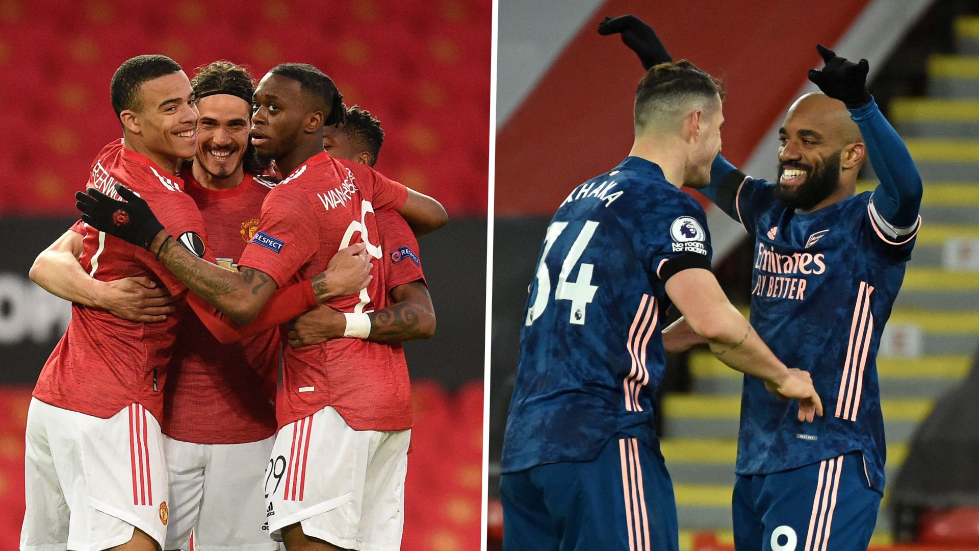 Arsenal Man Utd Europa League split