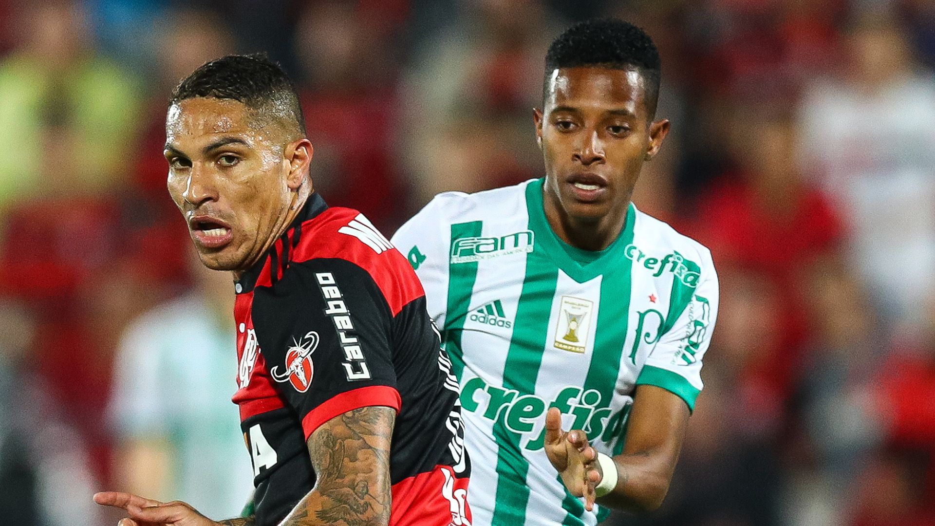 Tche Tche Paolo Guerrero Palmeiras Flamengo Brasileirao Serie A 19072017