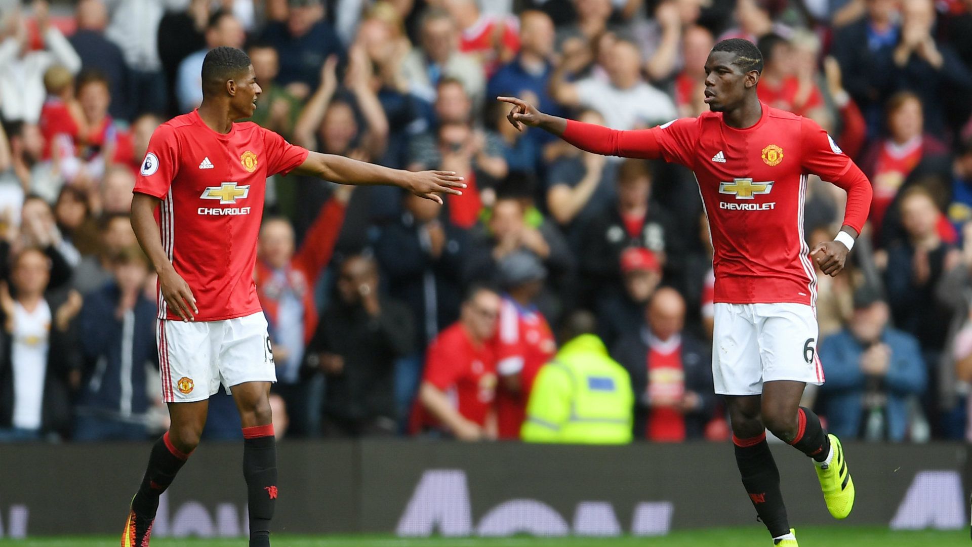 Paul Pogba Marcus Rashford Manchester United