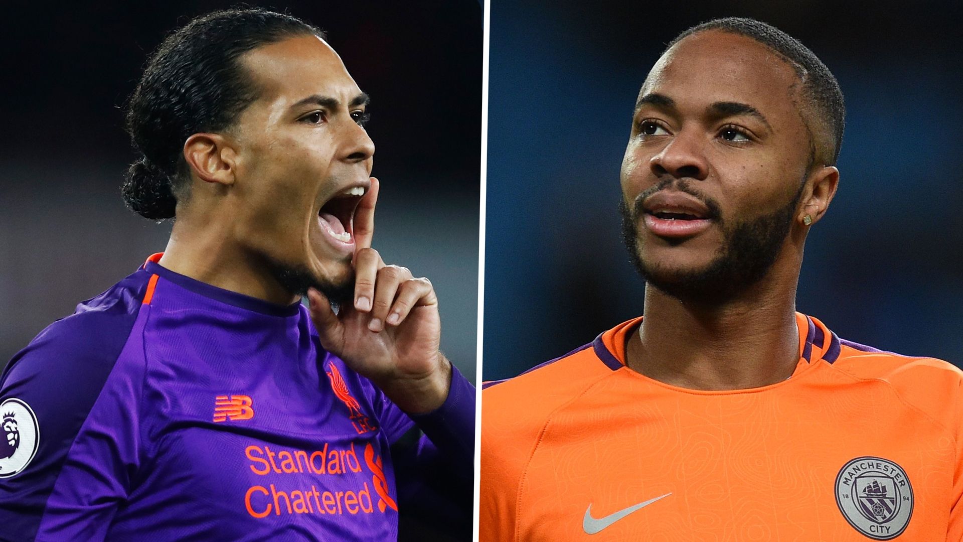 Virgil van Dijk Raheem Sterling PS