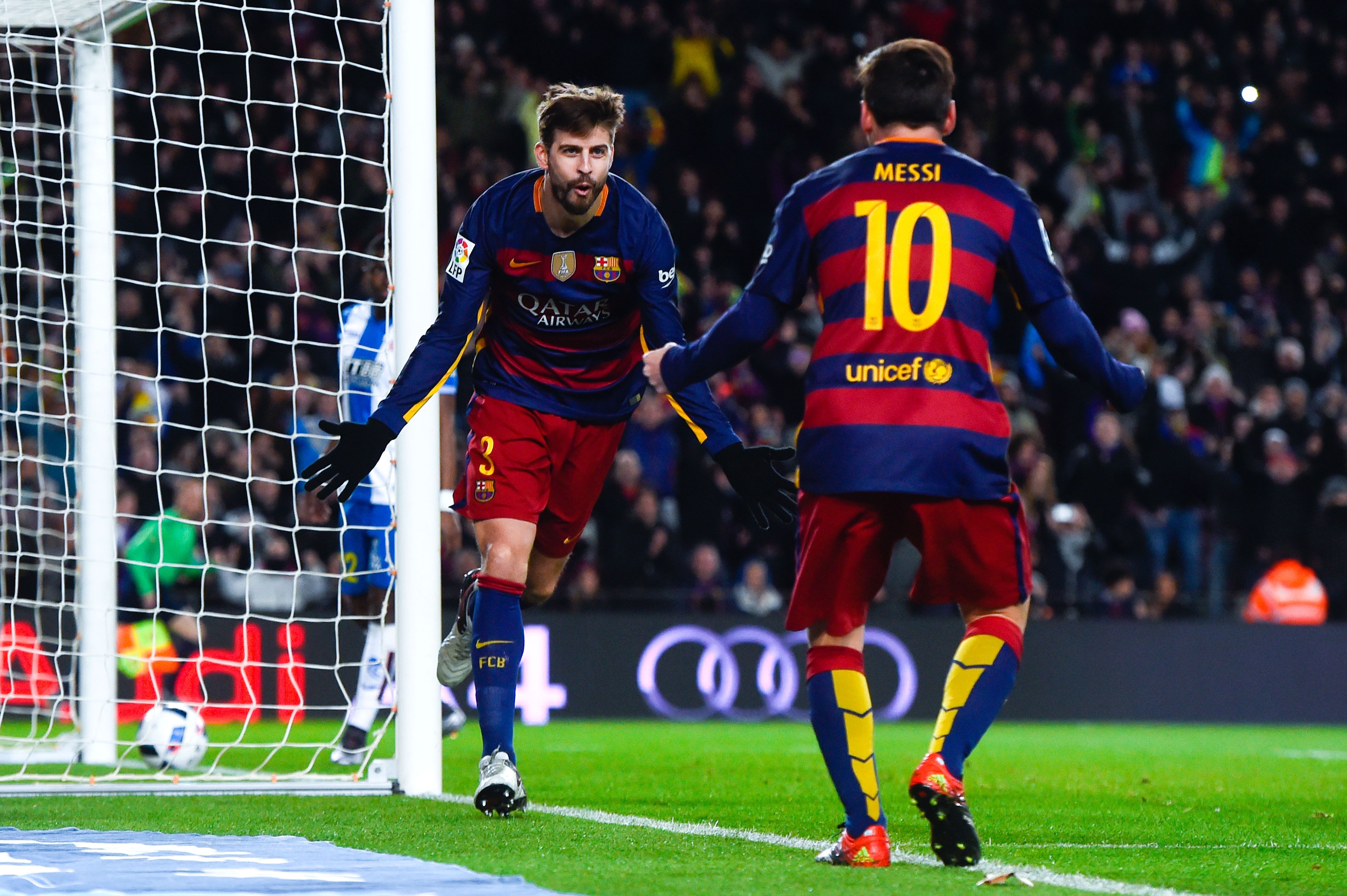 Gerard Pique & Lionel Messi