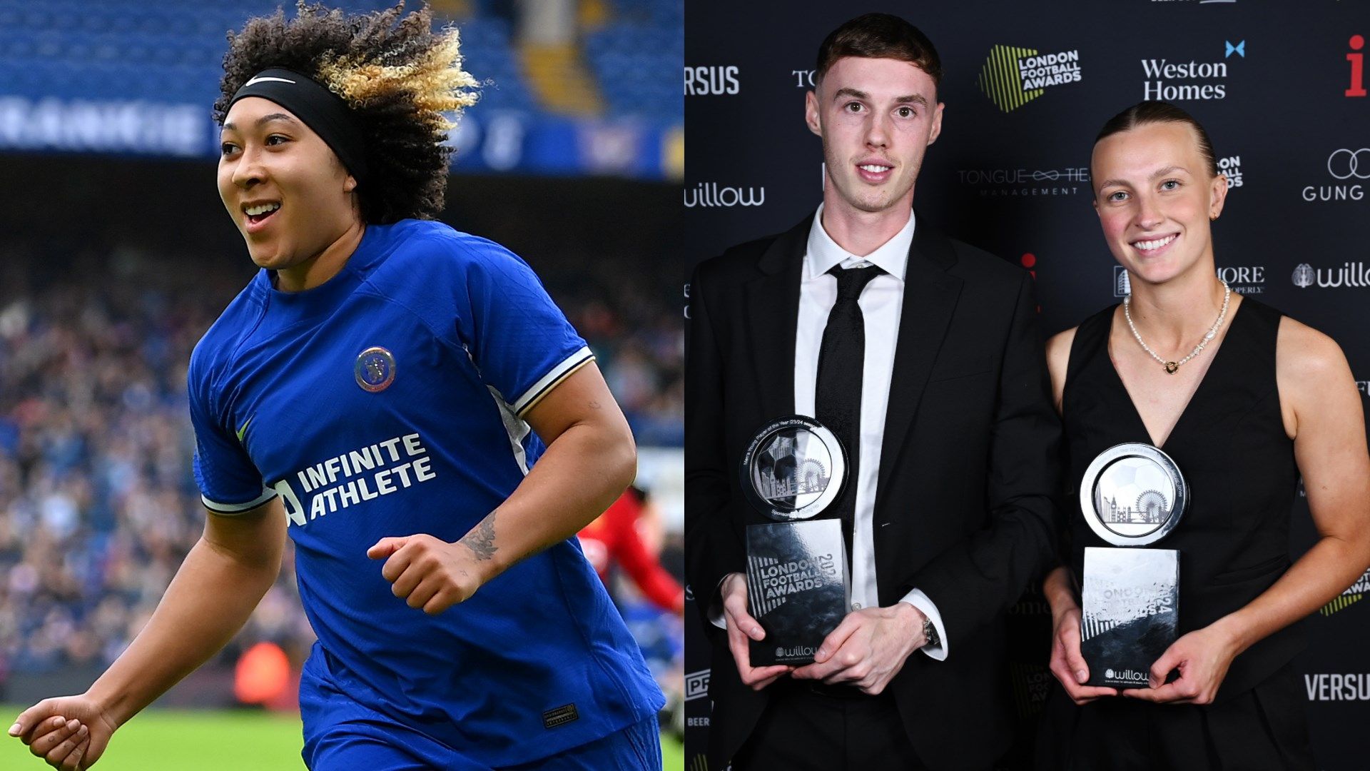 Chelsea's Lauren James, Cole Palmer, and Agnes Beever Jones