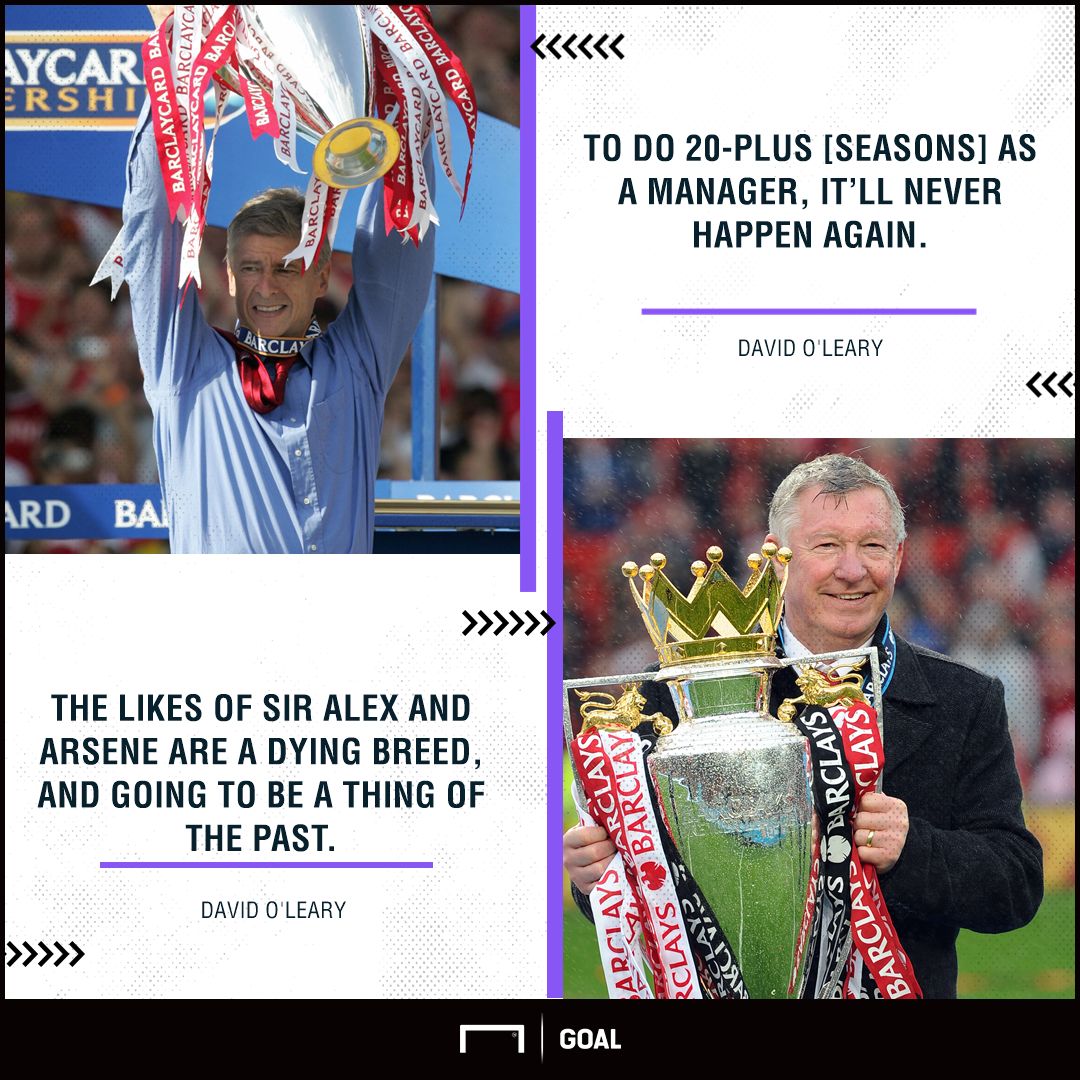 Arsene Wenger Alex Ferguson dying breed David O'Leary