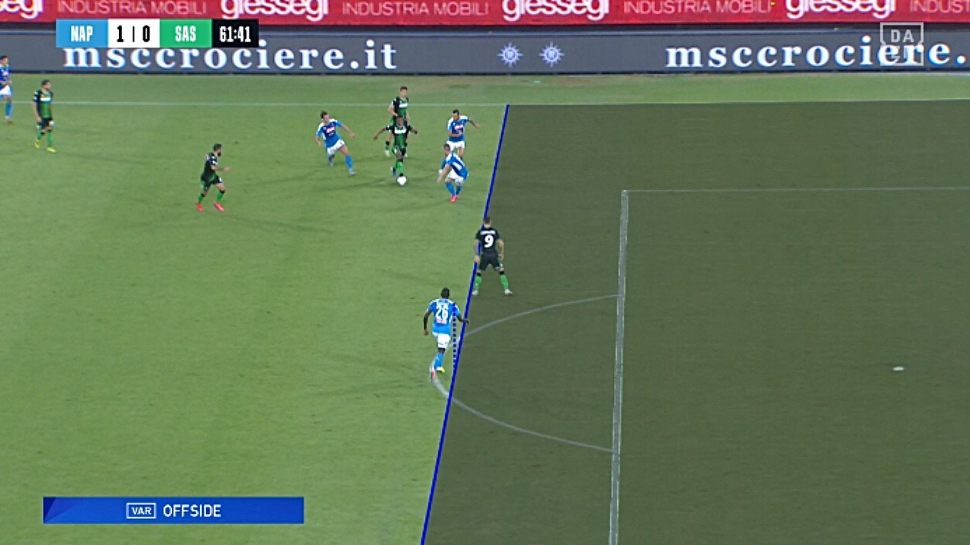 VAR Napoli-Sassuolo