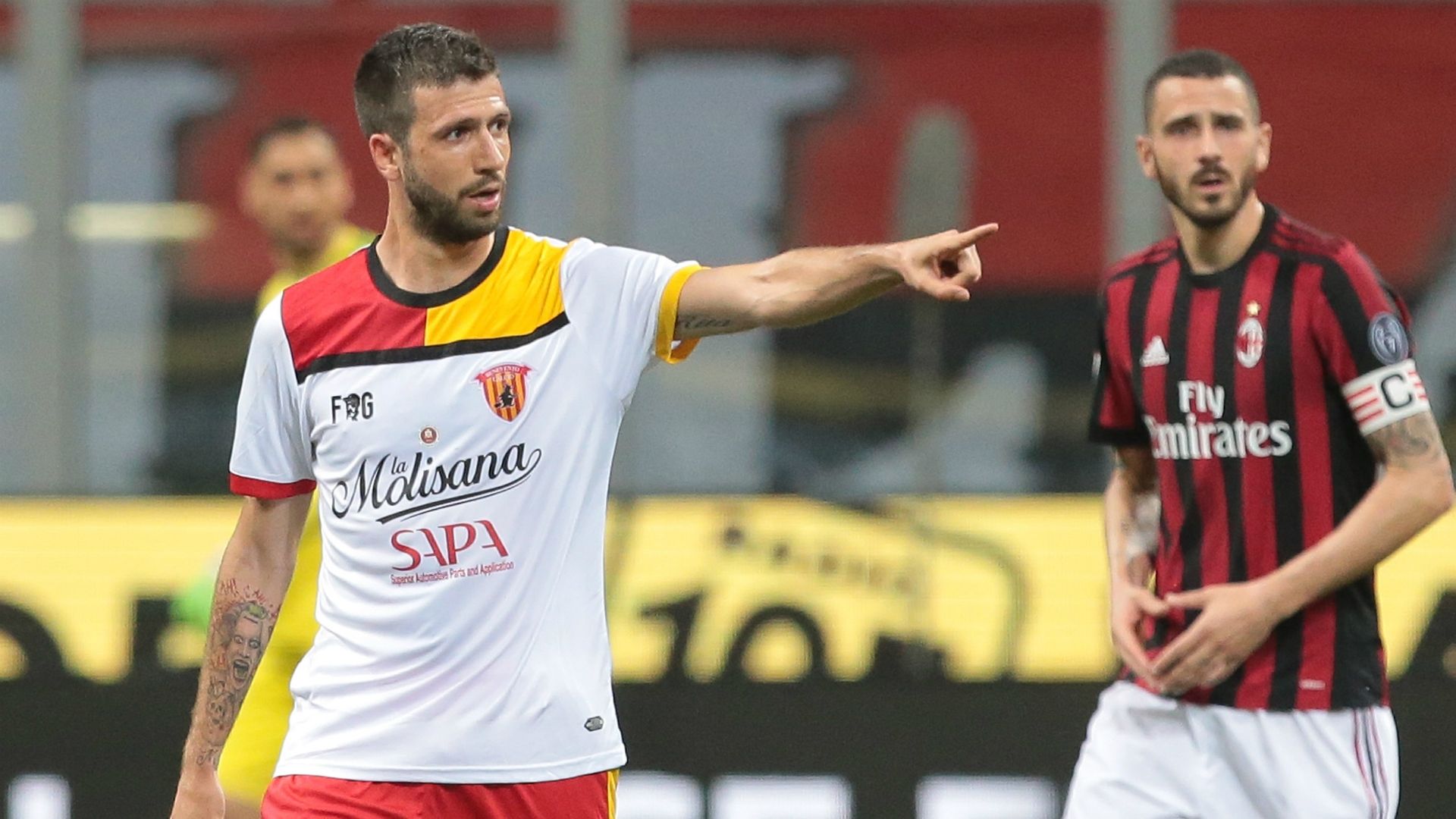 Pietro Iemmello Leonardo Bonucci Milan Benevento Serie A