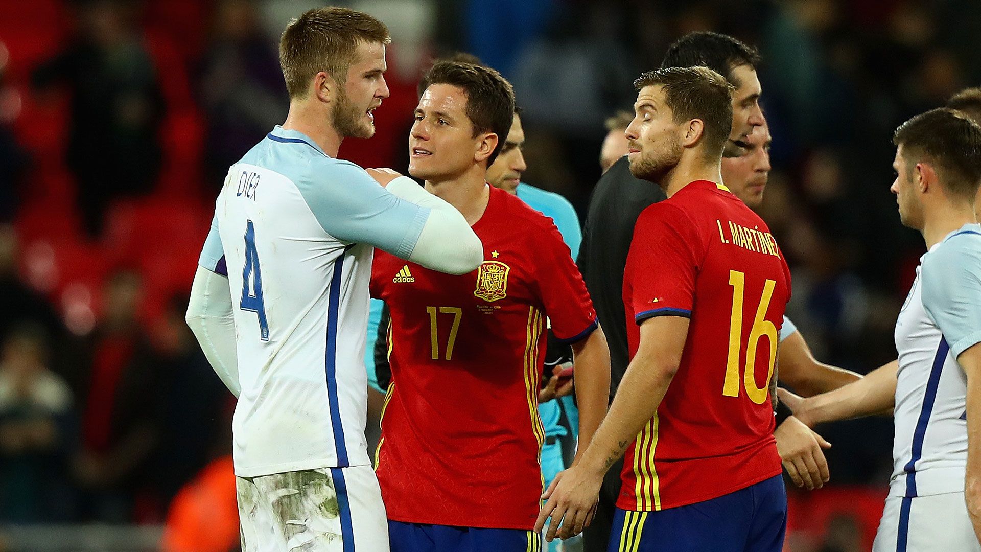 Eric Dier Ander Herrera England Spanien 15112016