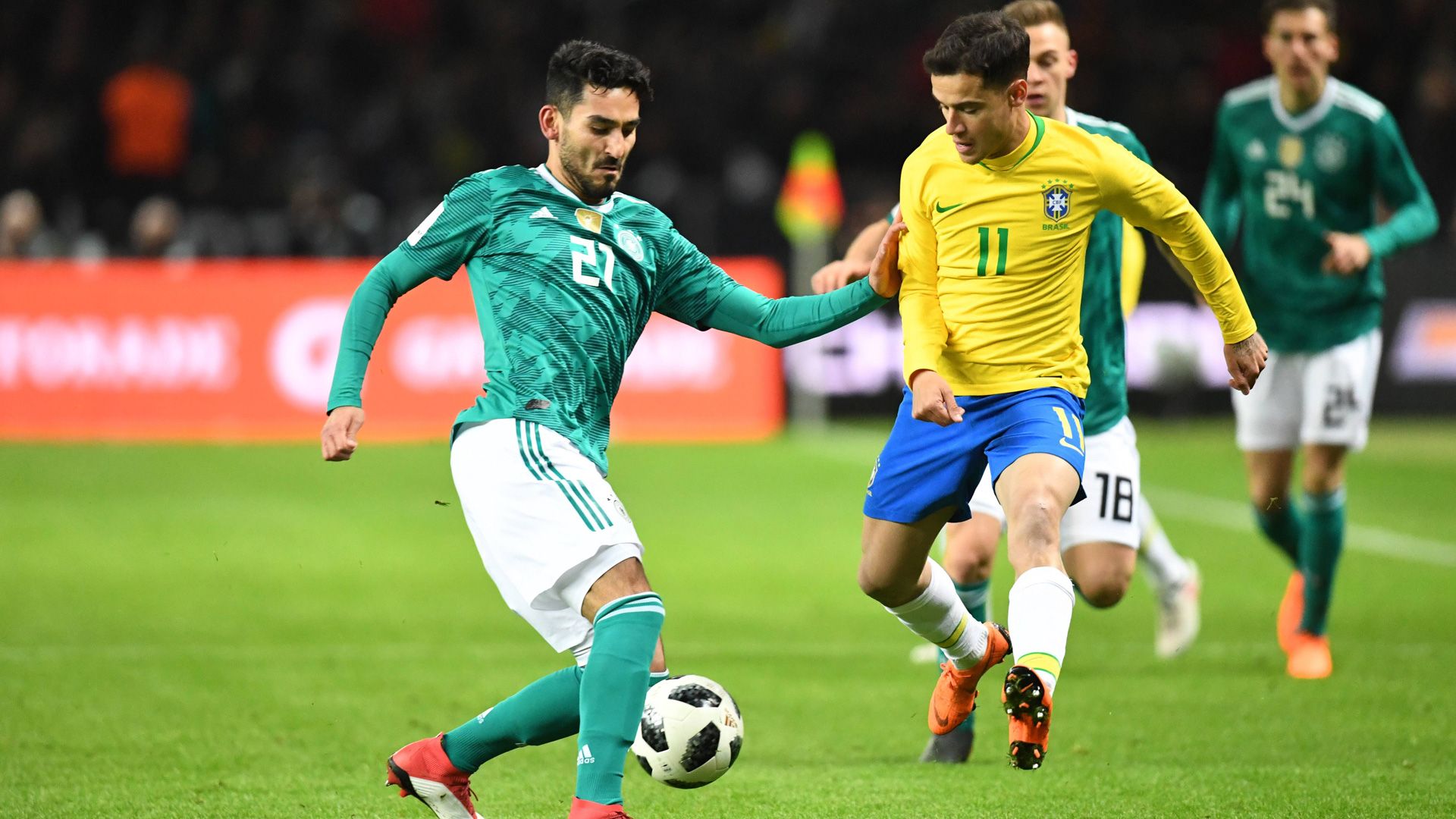 ONLY GERMANY Ilkay Gündogan Philippe Coutinho Deutschland Brasilien 27032018