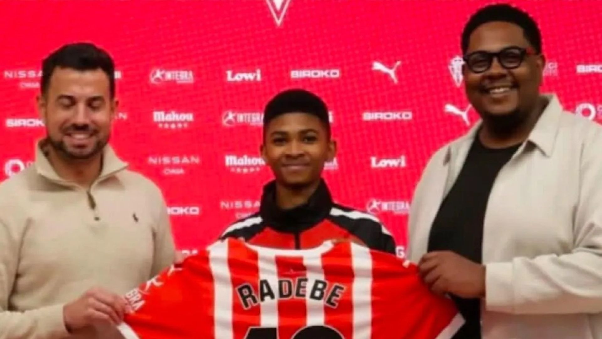 Kutlwano Radebe Sporting Gijon presentation