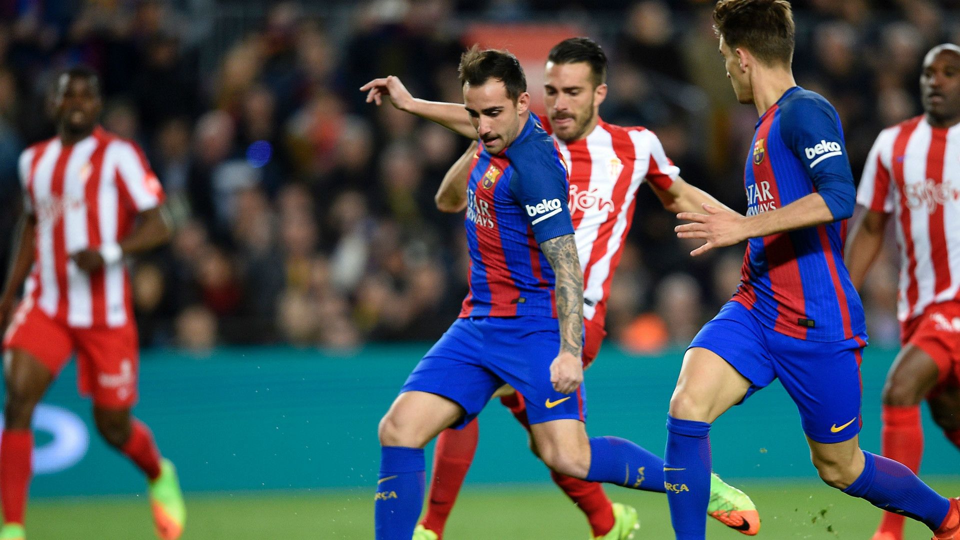 Paco Alcacer Barcelona Sporting Gijon LaLiga