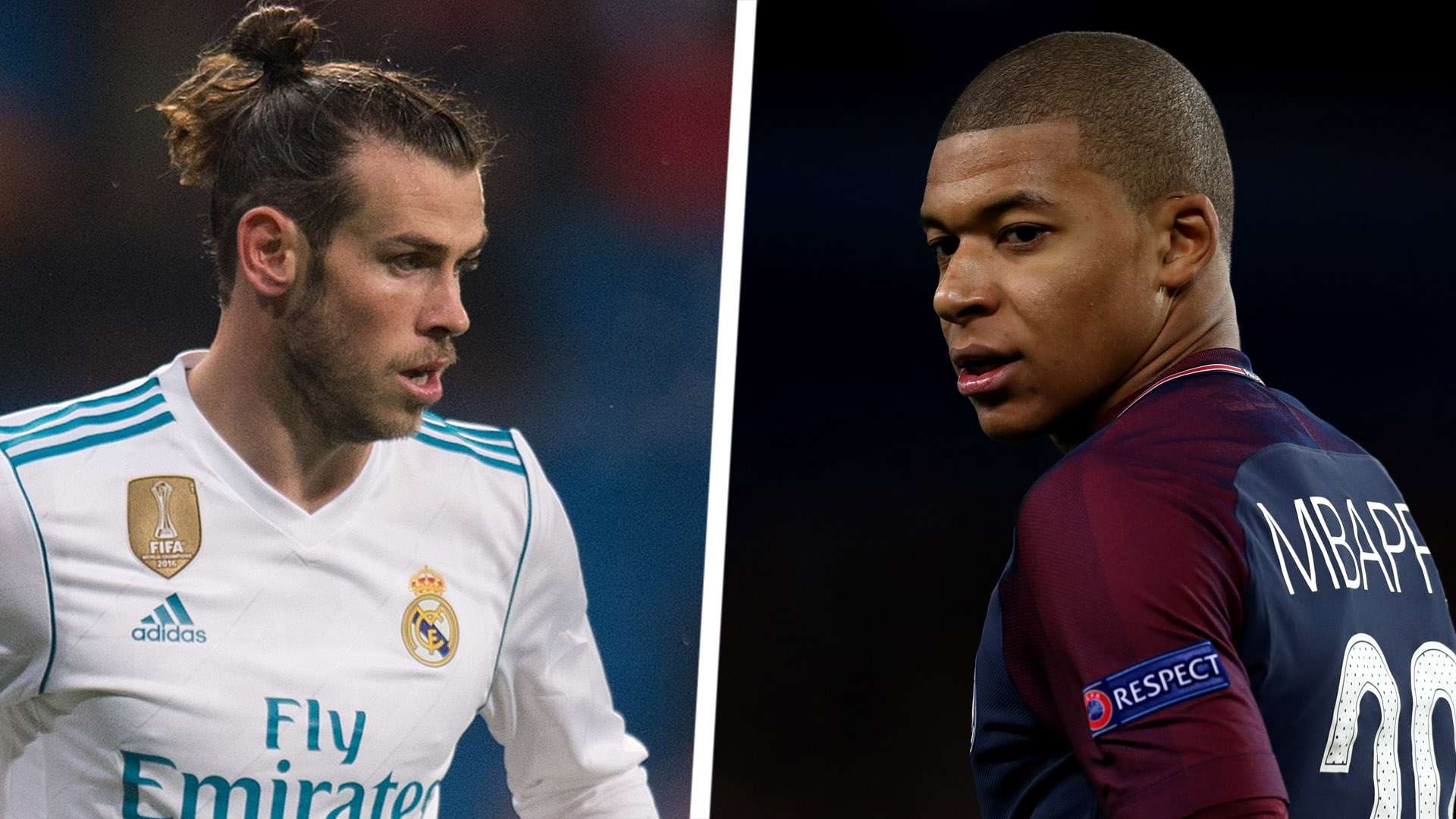 Gareth Bale Kylian Mbappe Split