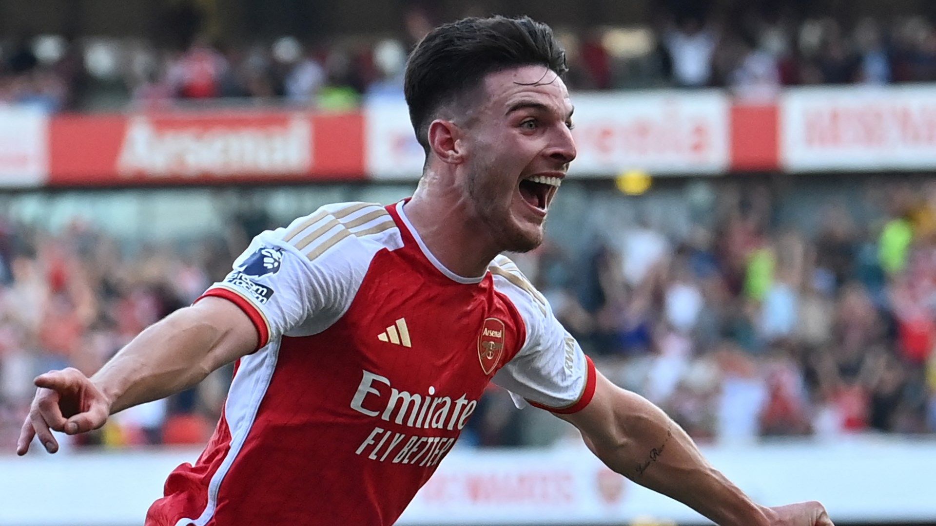 Declan Rice Arsenal Man Utd goal 2023-24