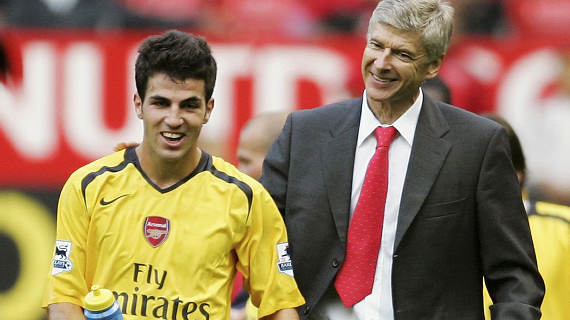 Cesc Fabregas and Arsene Wenger, FC Arsenal