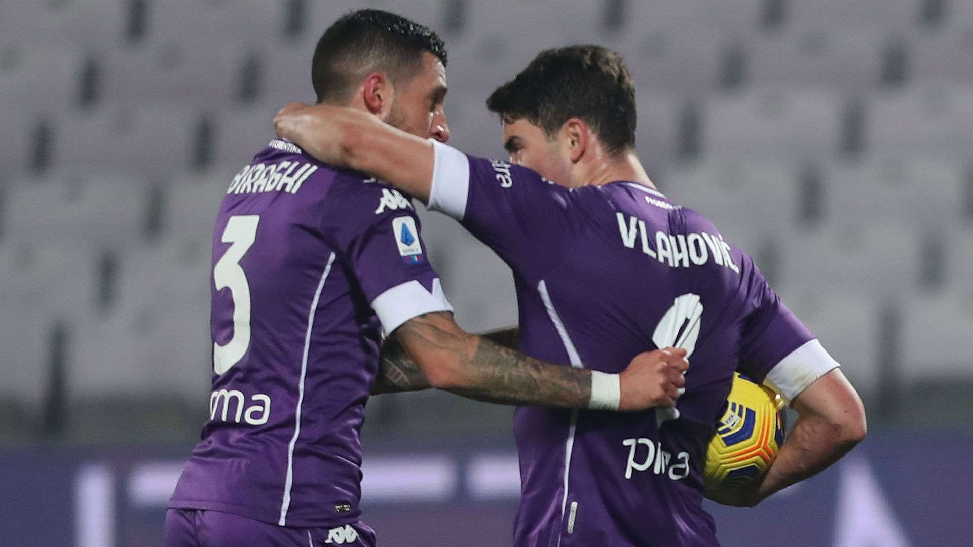 Biraghi Vlahovic Fiorentina Sassuolo