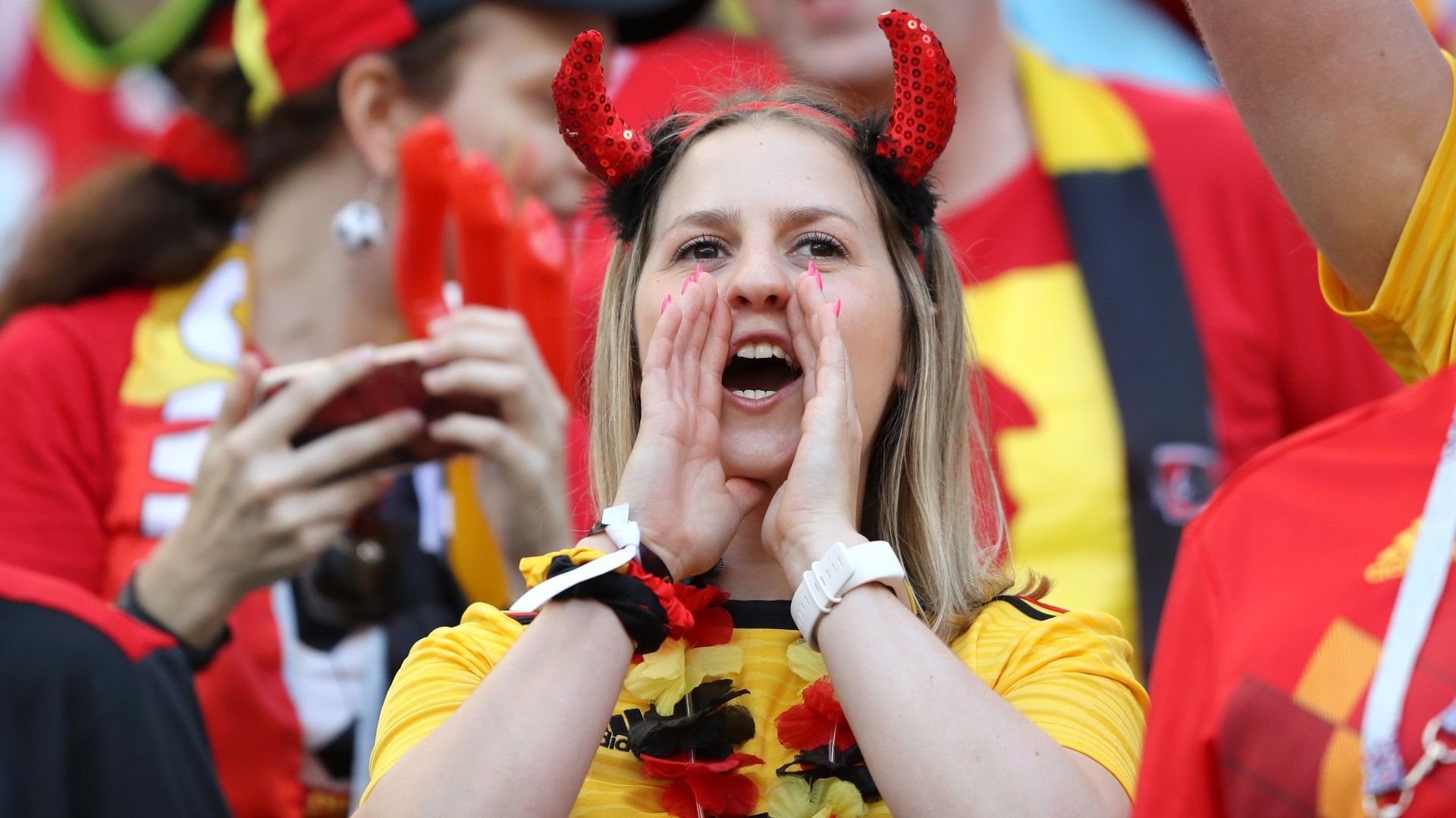 美女サポワールドカップ_ベルギーvsパナマ_ベルギー1