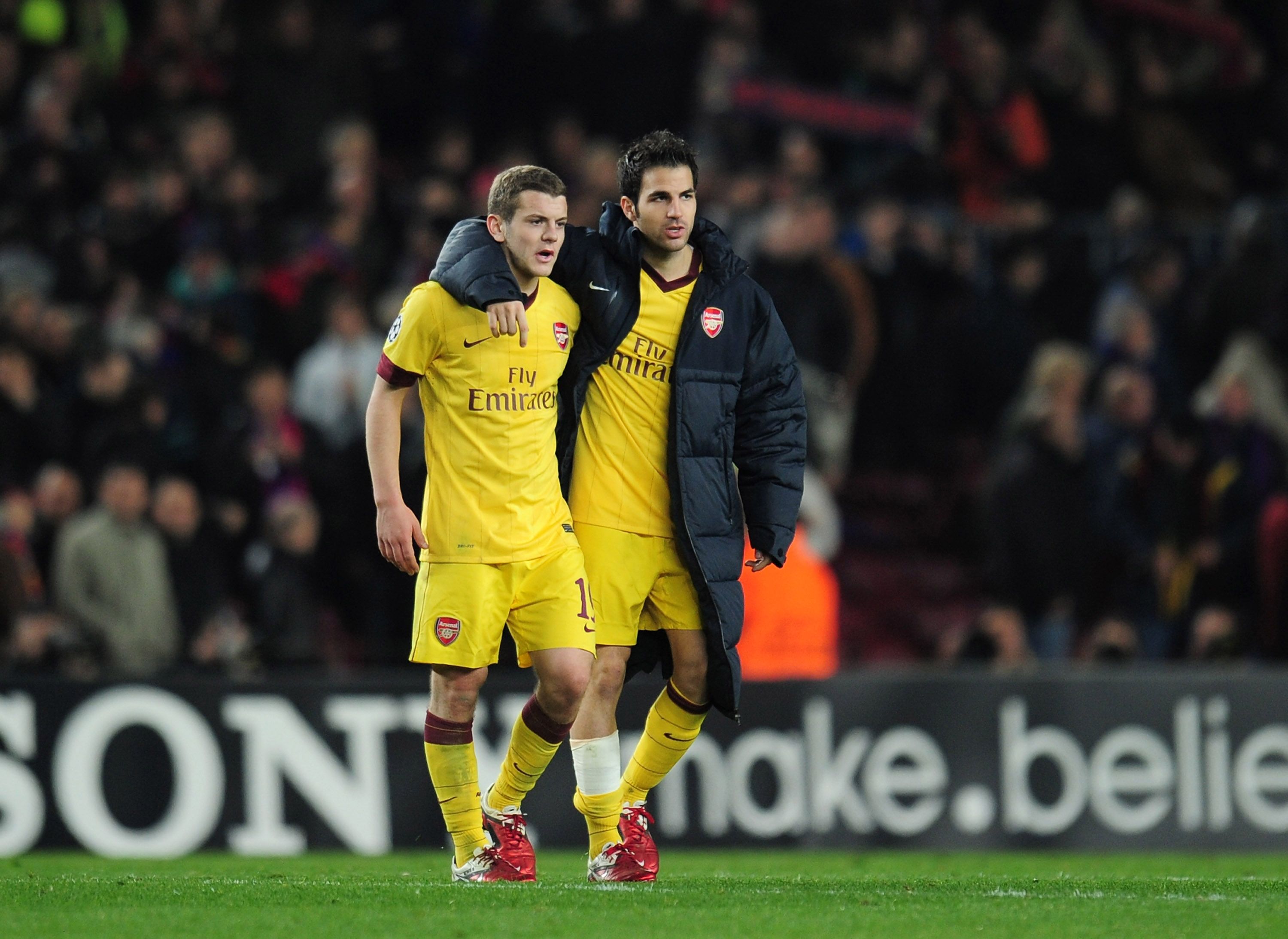 Jack Wilshere and Cesc Fabregas.