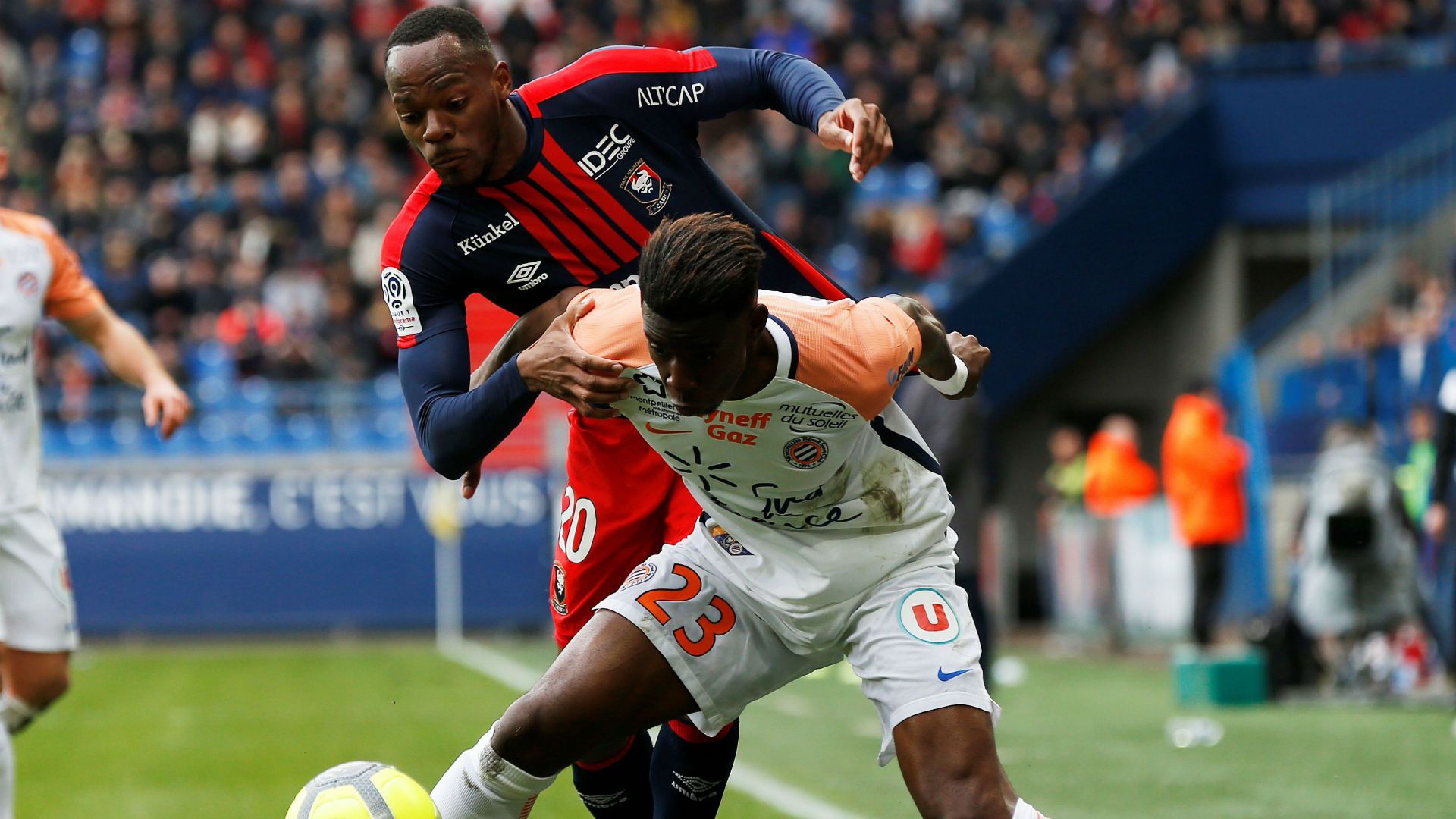Herve Bazile Nordi Mukiele Caen Montpellier Ligue 1 01042018