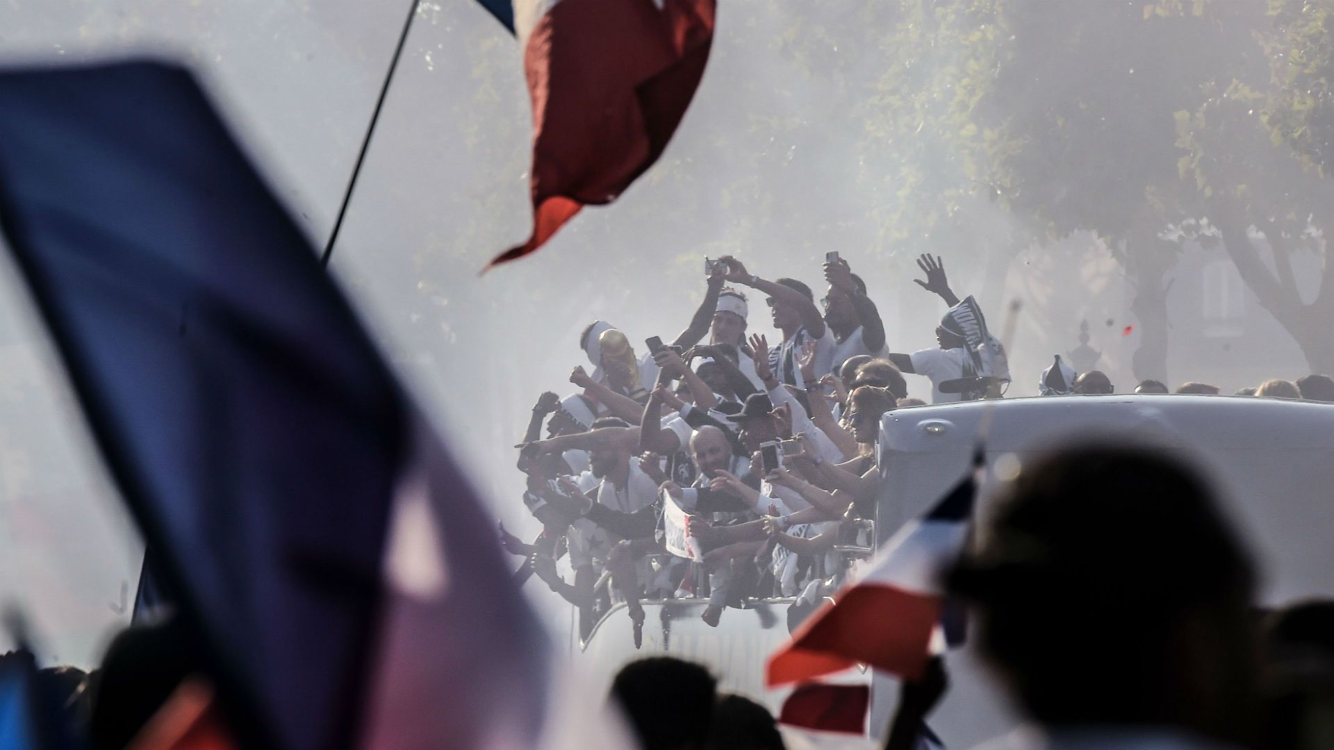 French team Champs Elysées Paris France 16072018