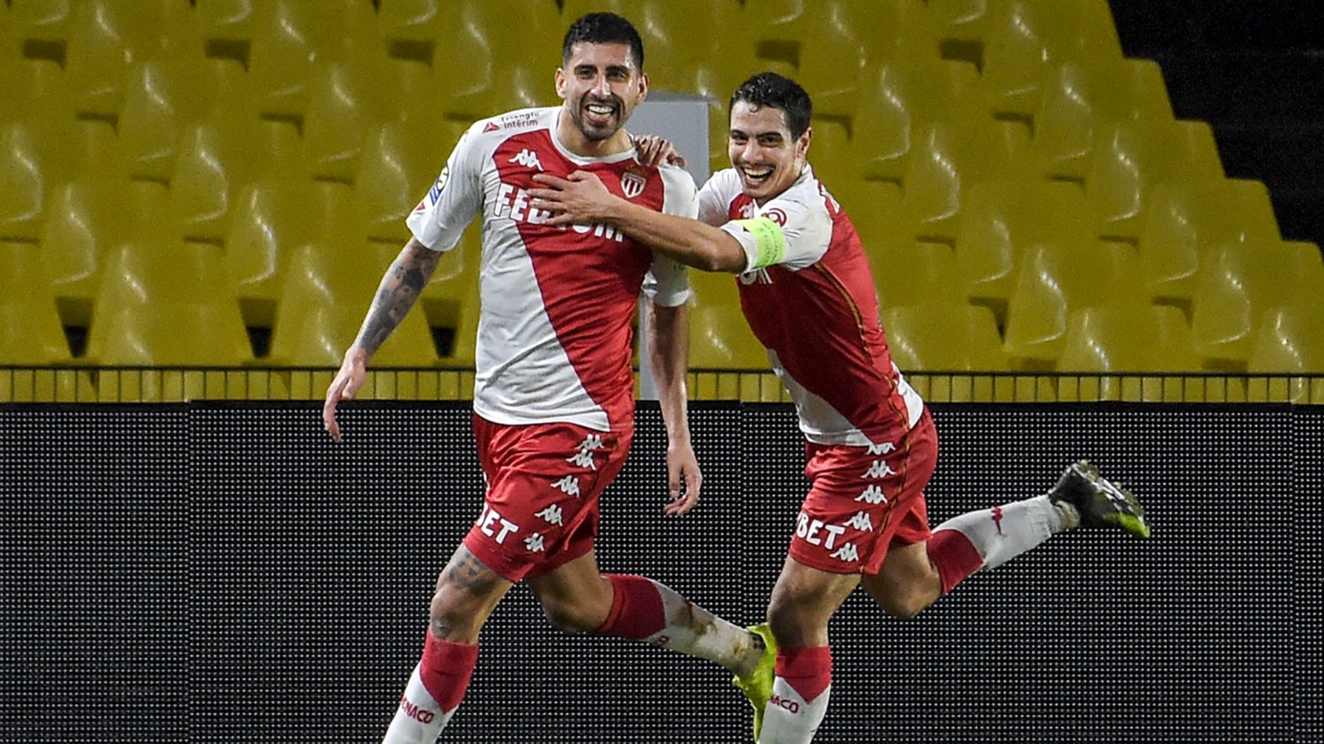 Guillermo Maripán y Ben Yedder en Monaco
