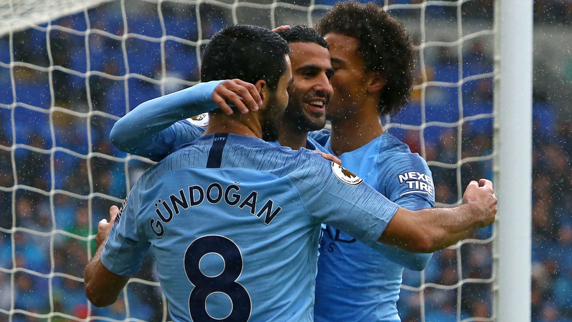 Riyad Mahrez Ilkay Gundogan Manchester City 2018-19