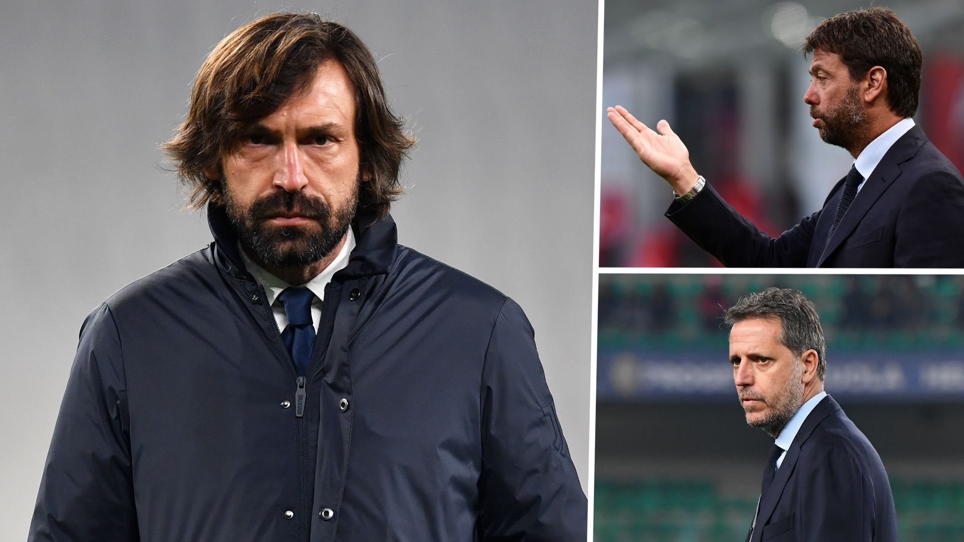 Andrea Pirlo Andrea Agnelli Fabio Paratici Juventus GFX