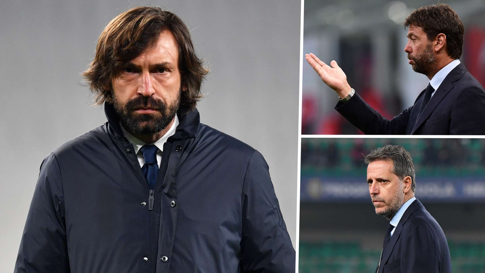 Andrea Pirlo Andrea Agnelli Fabio Paratici Juventus GFX