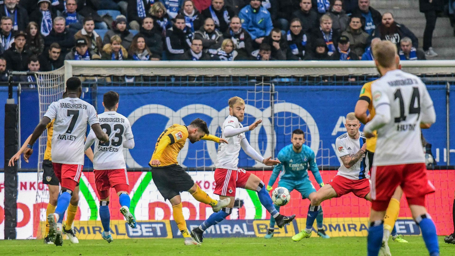 HSV vs. Dynamo Dresden 2. Bundesliga 23112019