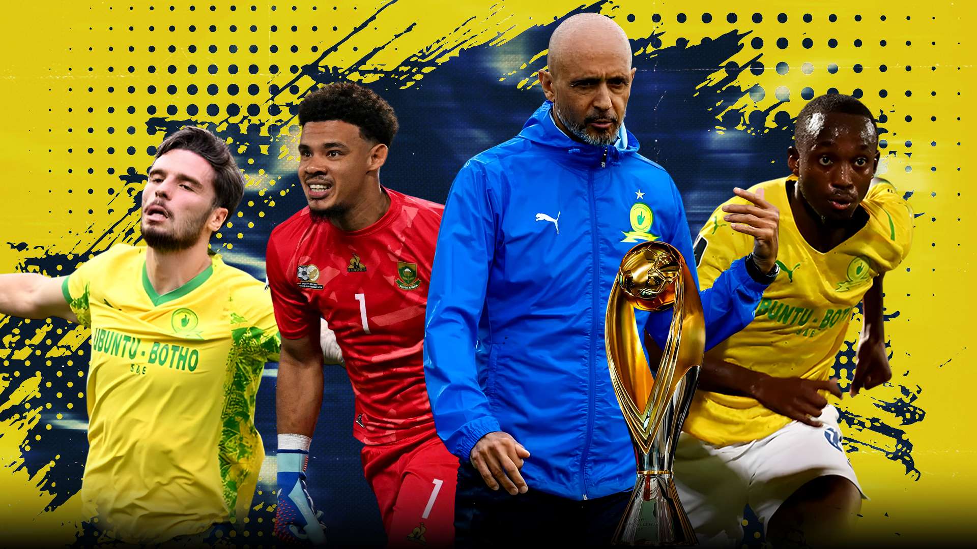 Miguel Cardoso, Ronwen Williams, Peter Shalulile & Nuno Santos, Mamelodi Sundowns 16-9