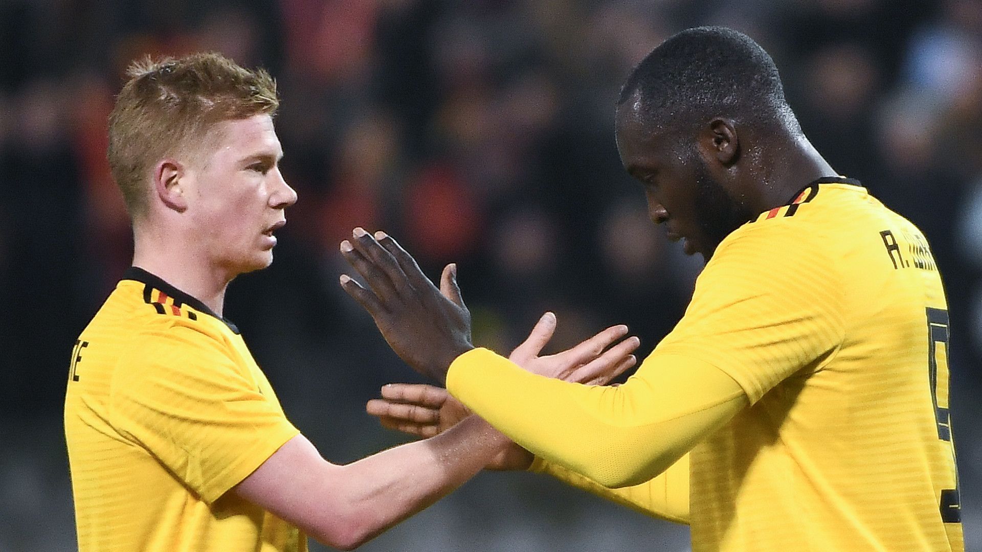 Kevin De Bruyne Romelu Lukaku Belgium