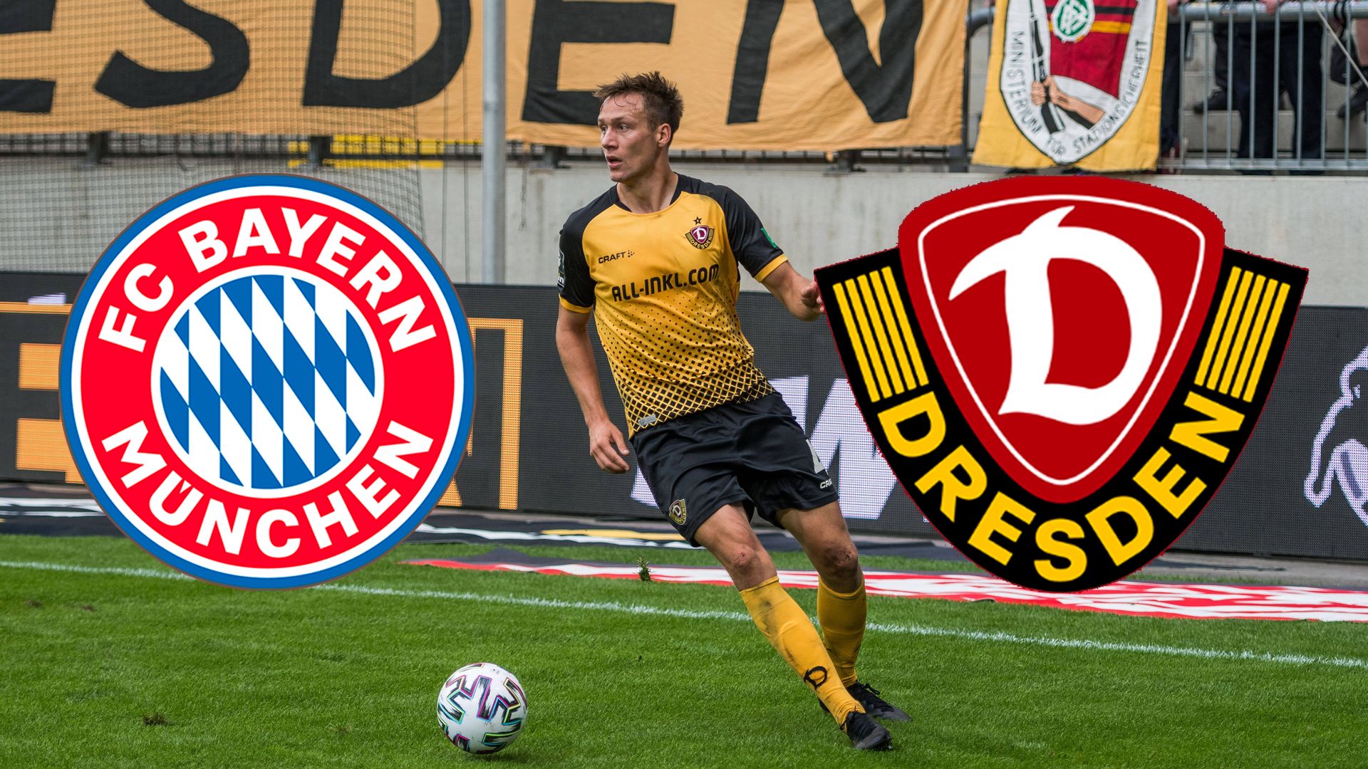 GERMANY ONLY dresden bayern dynamo sg münchen 2 fc header