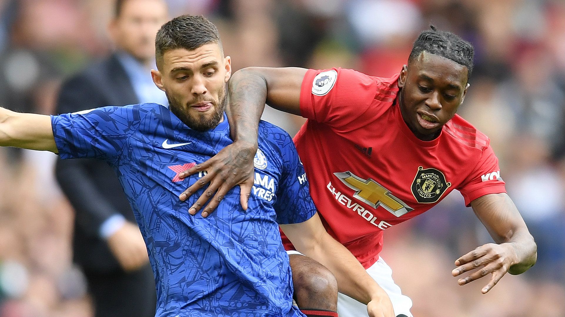 Aaron Wan-Bissaka Mateo Kovacic Man Utd vs Chelsea 2019-20
