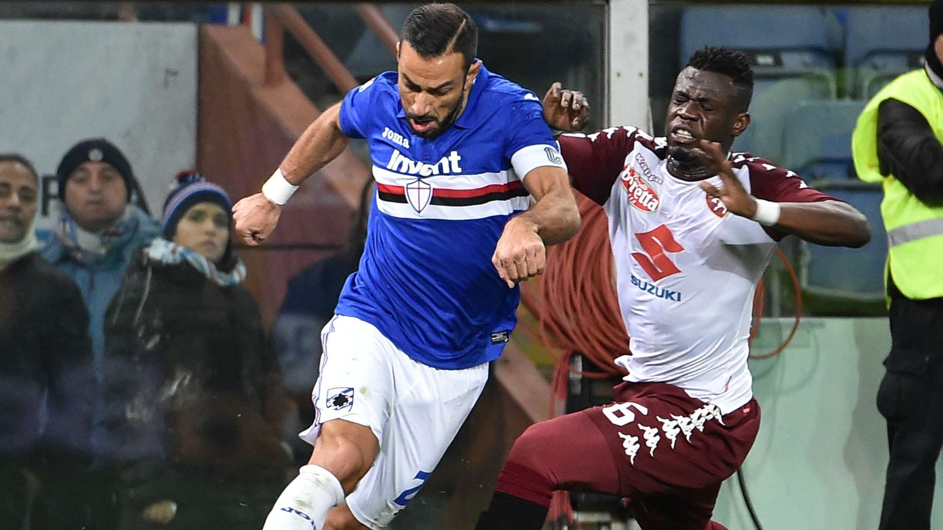 Afriyie Acquah Fabio Quagliarella Sampdoria Torino Serie A