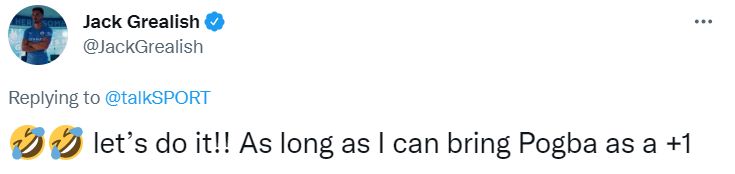 Jack Grealish Paul Pogba plus one